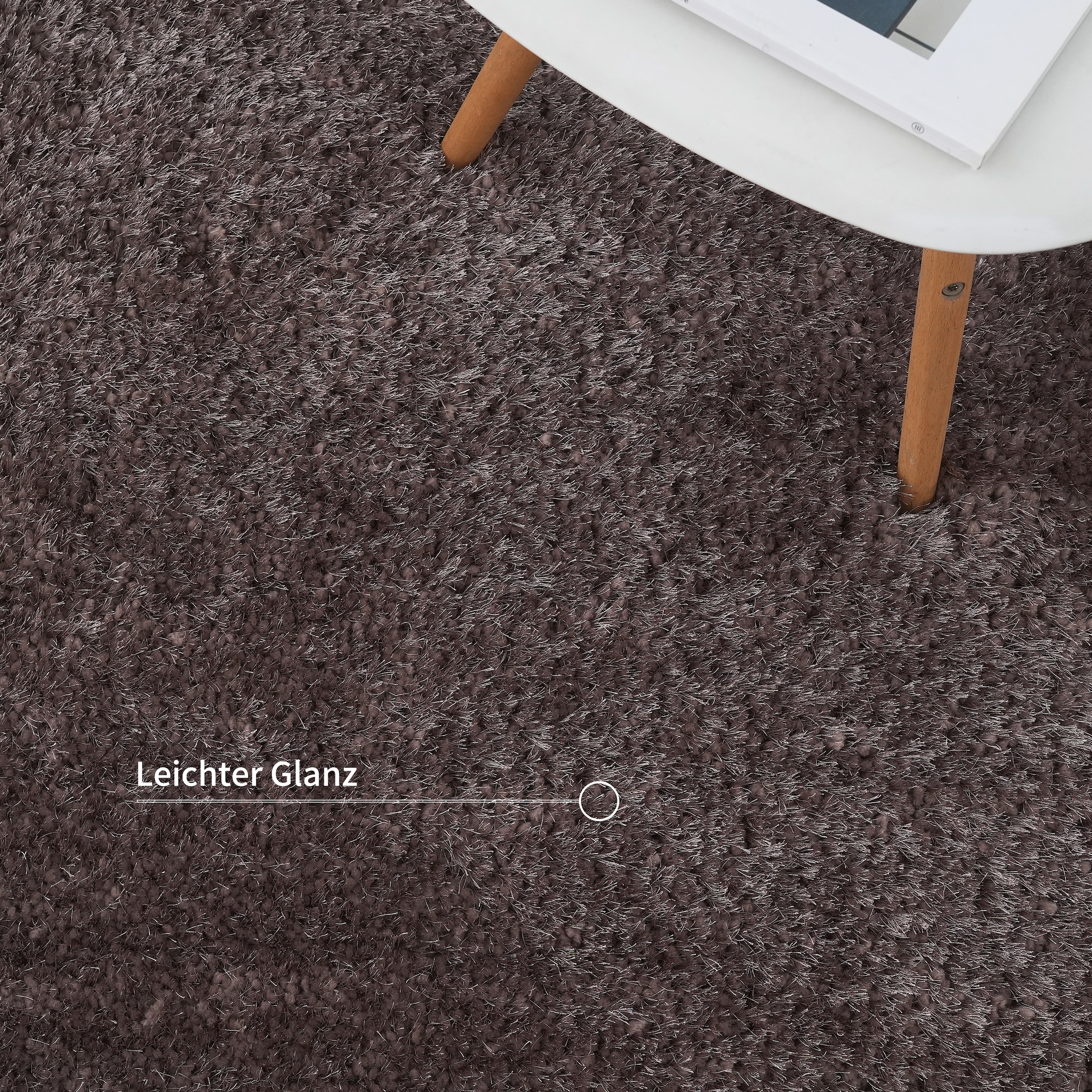 Guido Maria Kretschmer Home&Living Hochflor-Läufer »Micro exclusiv Teppich, sehr hoher Flor, weich durch Mikrofaser«, rechteckig, 78 mm Höhe, weich, Microfaser, unifarben, Schlafzimmer, Wohnzimmer, Esszimmer