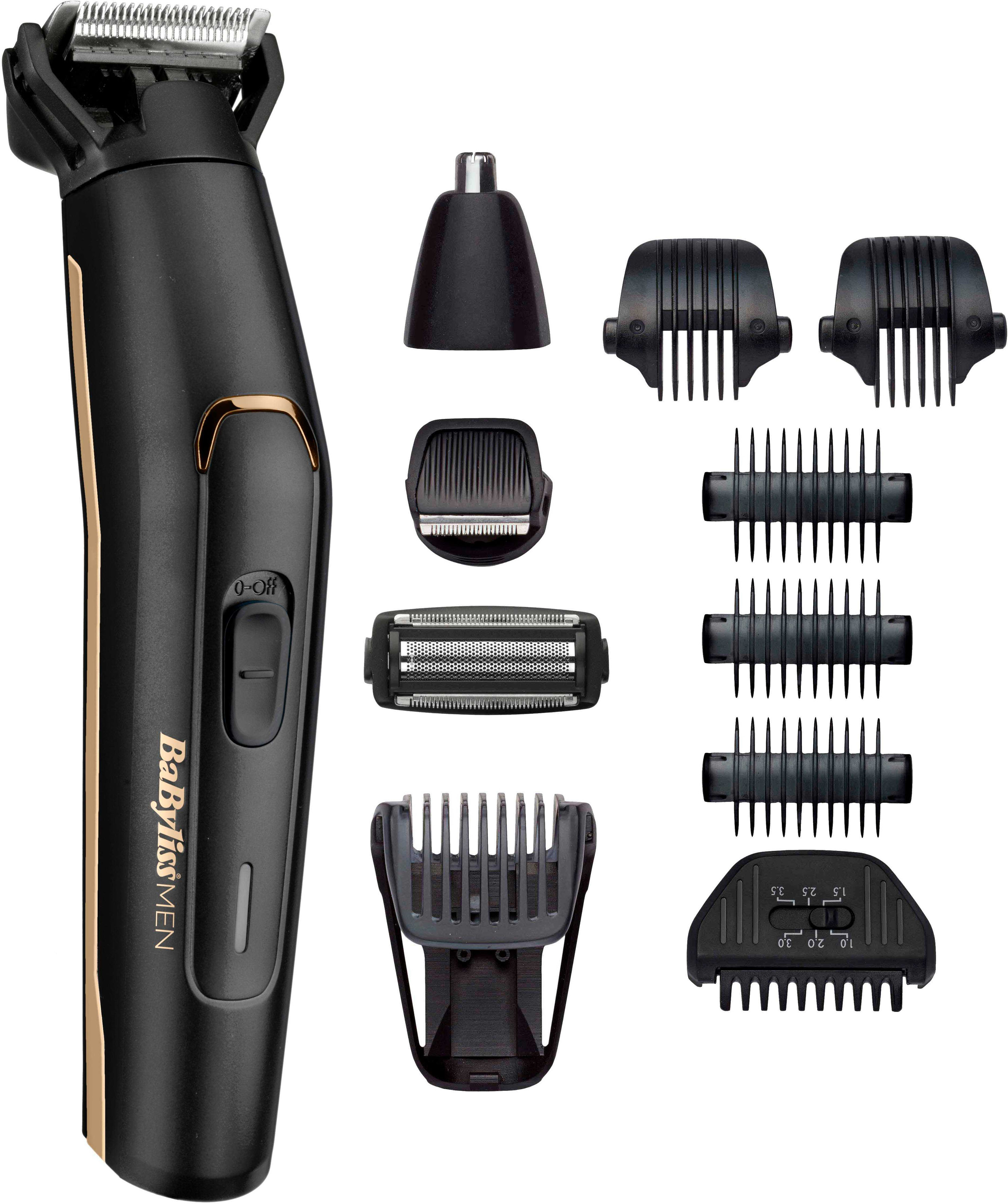 Babyliss Multifunktionstrimmer »11-in-1 Carbon Titanium Multi Trimmer« 10 Aufsätze in goldfarben