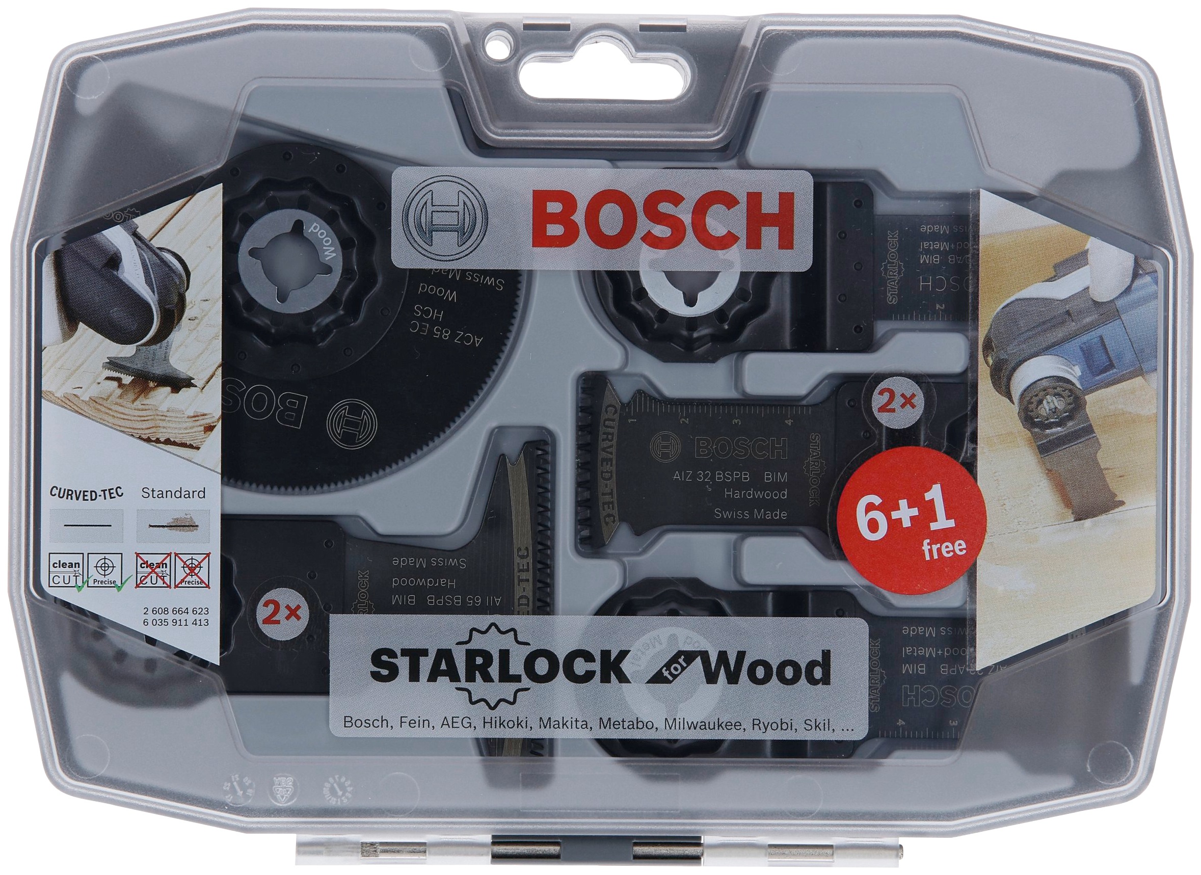 6+1-teilig«, für 7 »Starlock-Set Bosch OTTO (Set, Professional St.) bei Sägeblatt Holz,