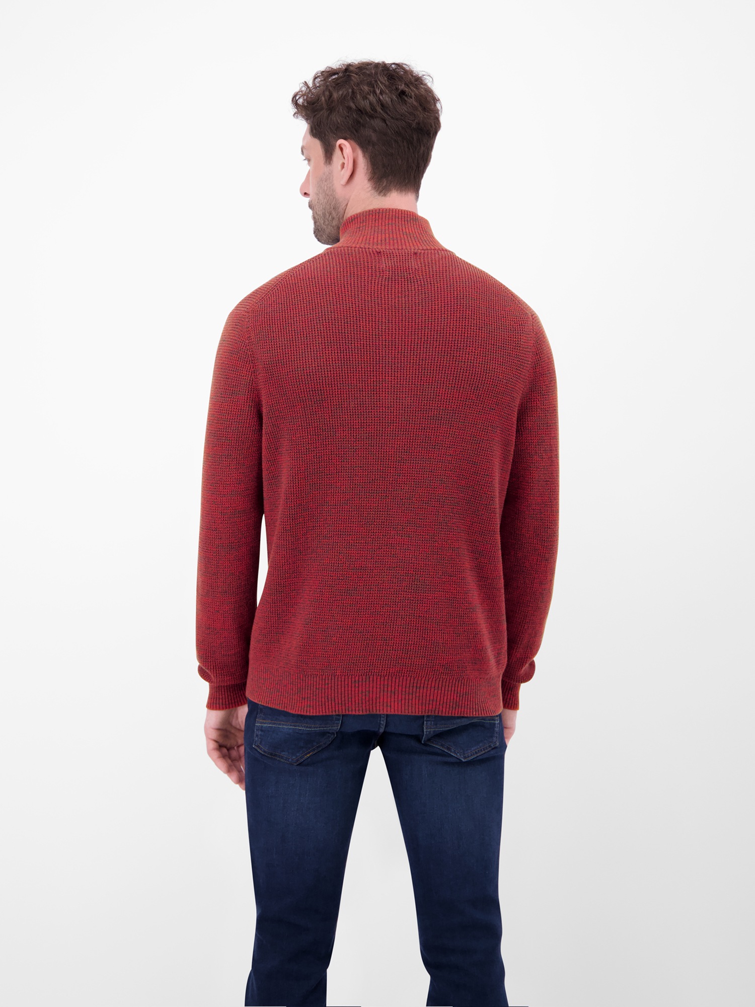 LERROS Strickpullover »Herren Troyer in Twist-Struktur«
