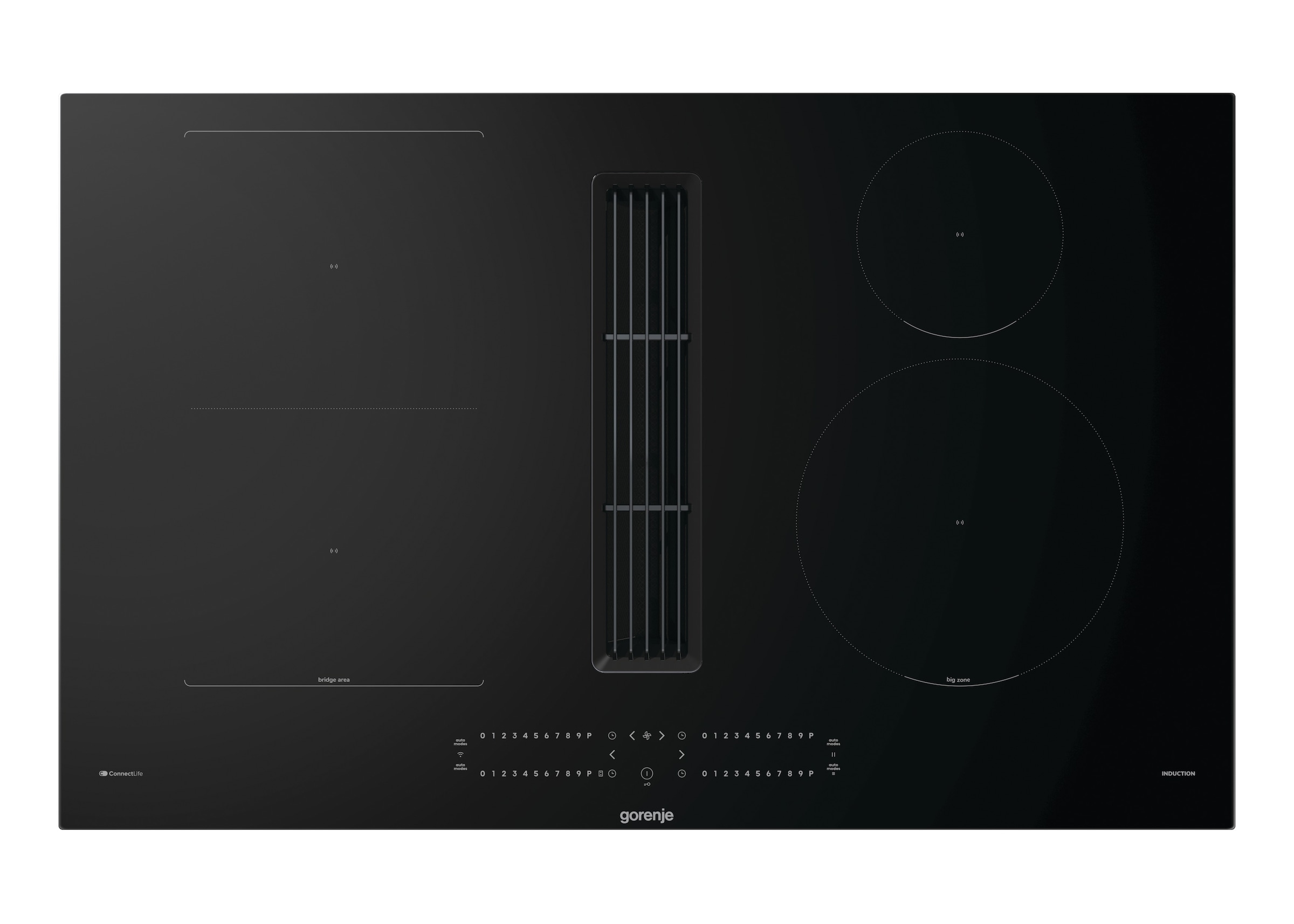 GORENJE Kochfeld mit Dunstabzug »GEH8432BSCWF« 80cm Induktionskochfeld mit Dunstabzug