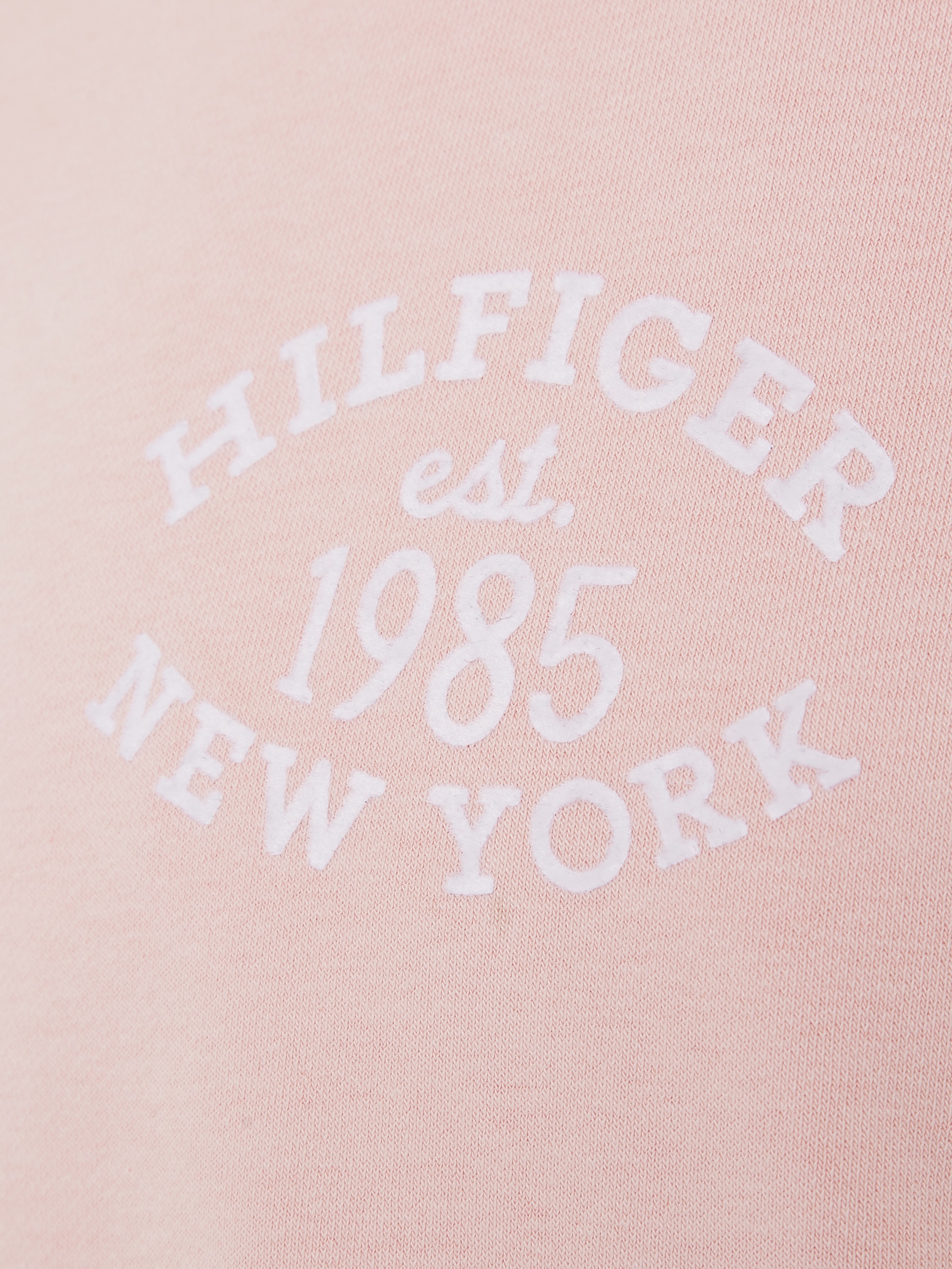 Tommy Hilfiger Kapuzensweatshirt »MONOTYPE FLOCK HOODIE«, Kinder bis 16 Jahre mit Logoschriftzug
