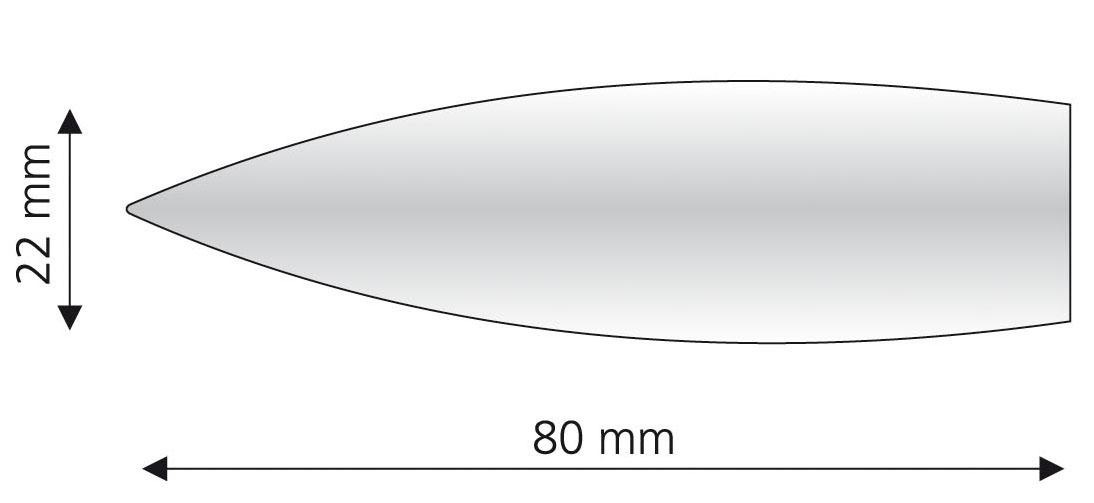 Liedeco Gardinenstangen-Endstück »Bullet«, (Set, 2 St.), für Gardinenstangen Ø 16 mm