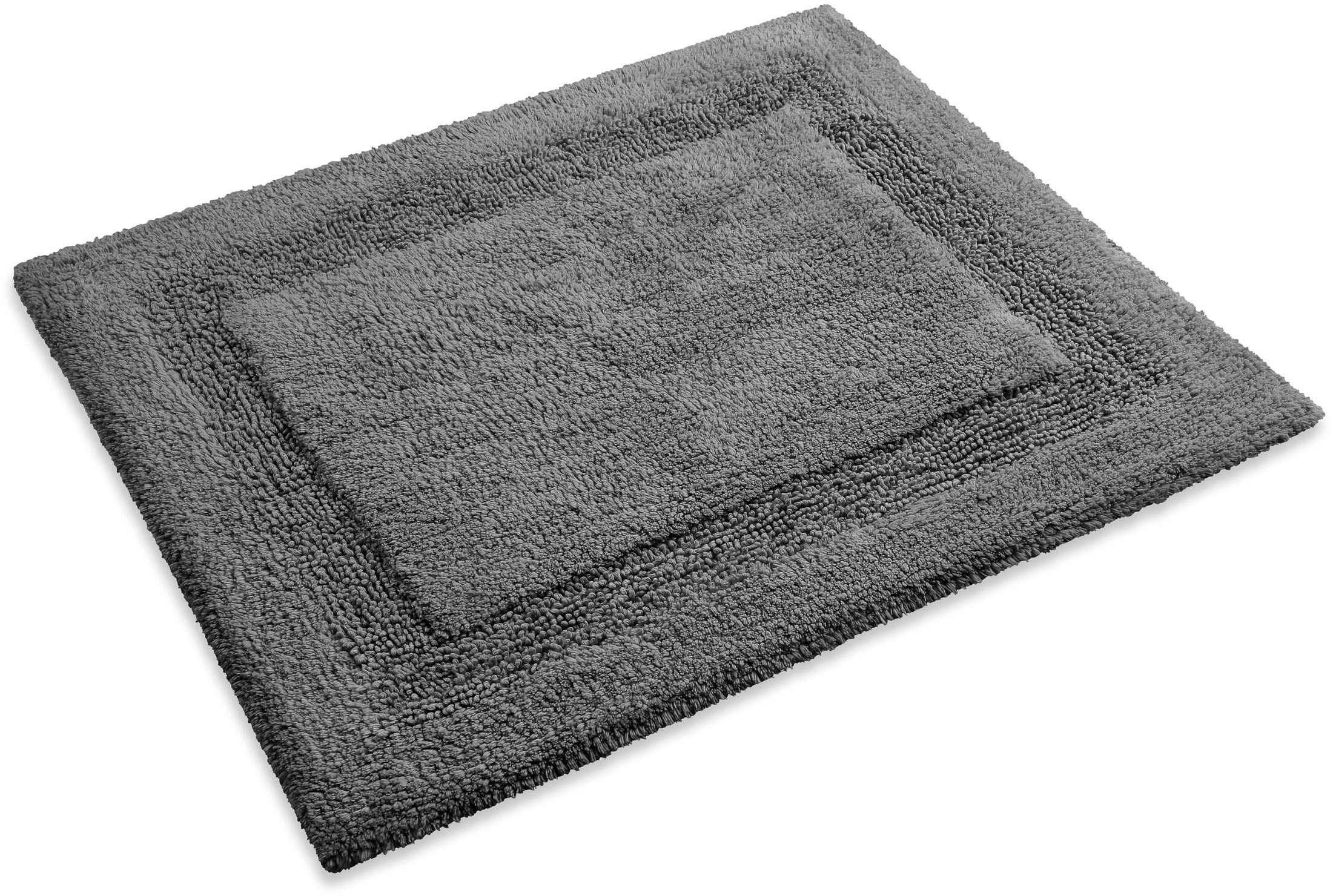 Wecon home Basics Badematte »Knut« Höhe 20 mm waschbar, rutschfest, strapazierfähig, pflegeleicht, Bordüre, weich