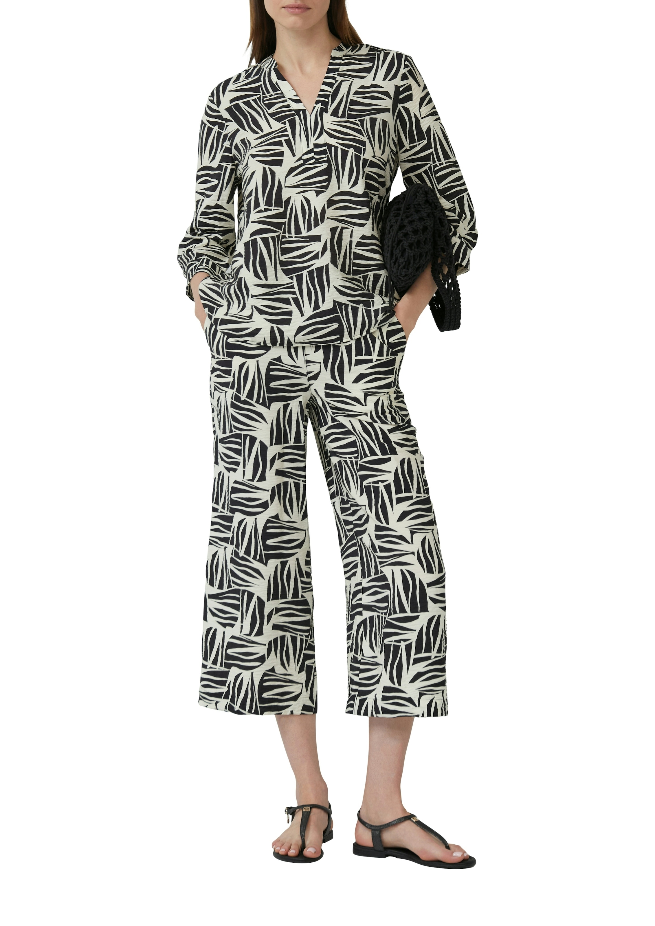 s.Oliver Klassische Bluse mit All-Over Print