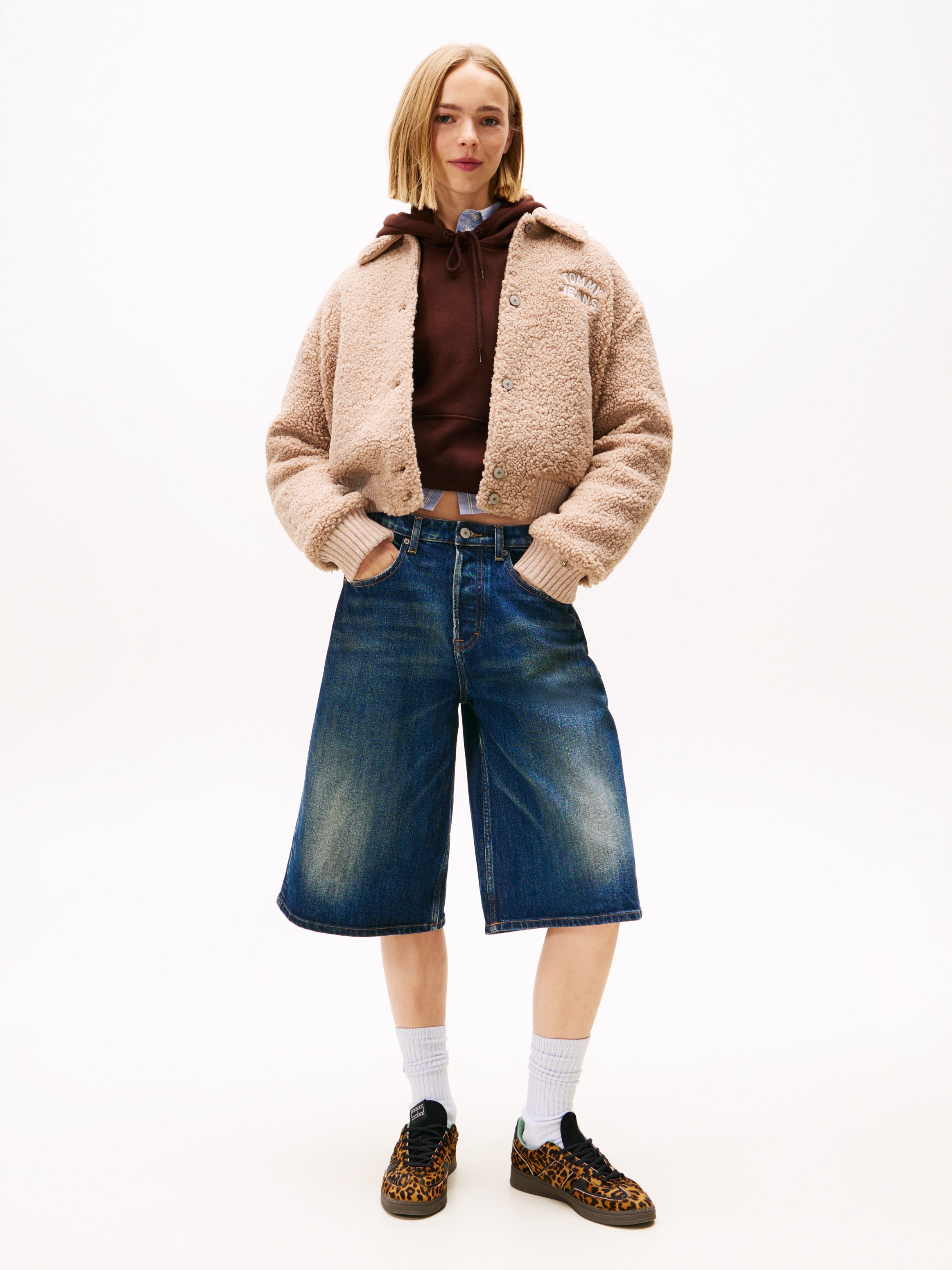 Tommy Jeans Plüschjacke »TJW TEDDY VARSITY BOMBER«