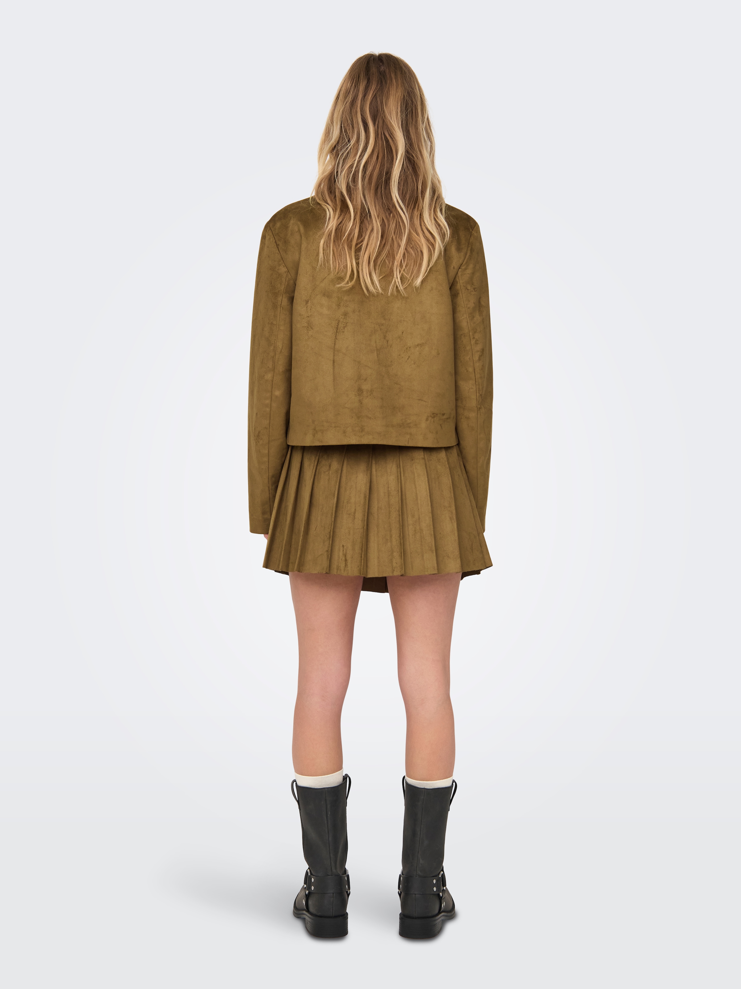 ONLY Kurzjacke »ONLTULIP FAUX SUEDE ZIP JACKET OTW«