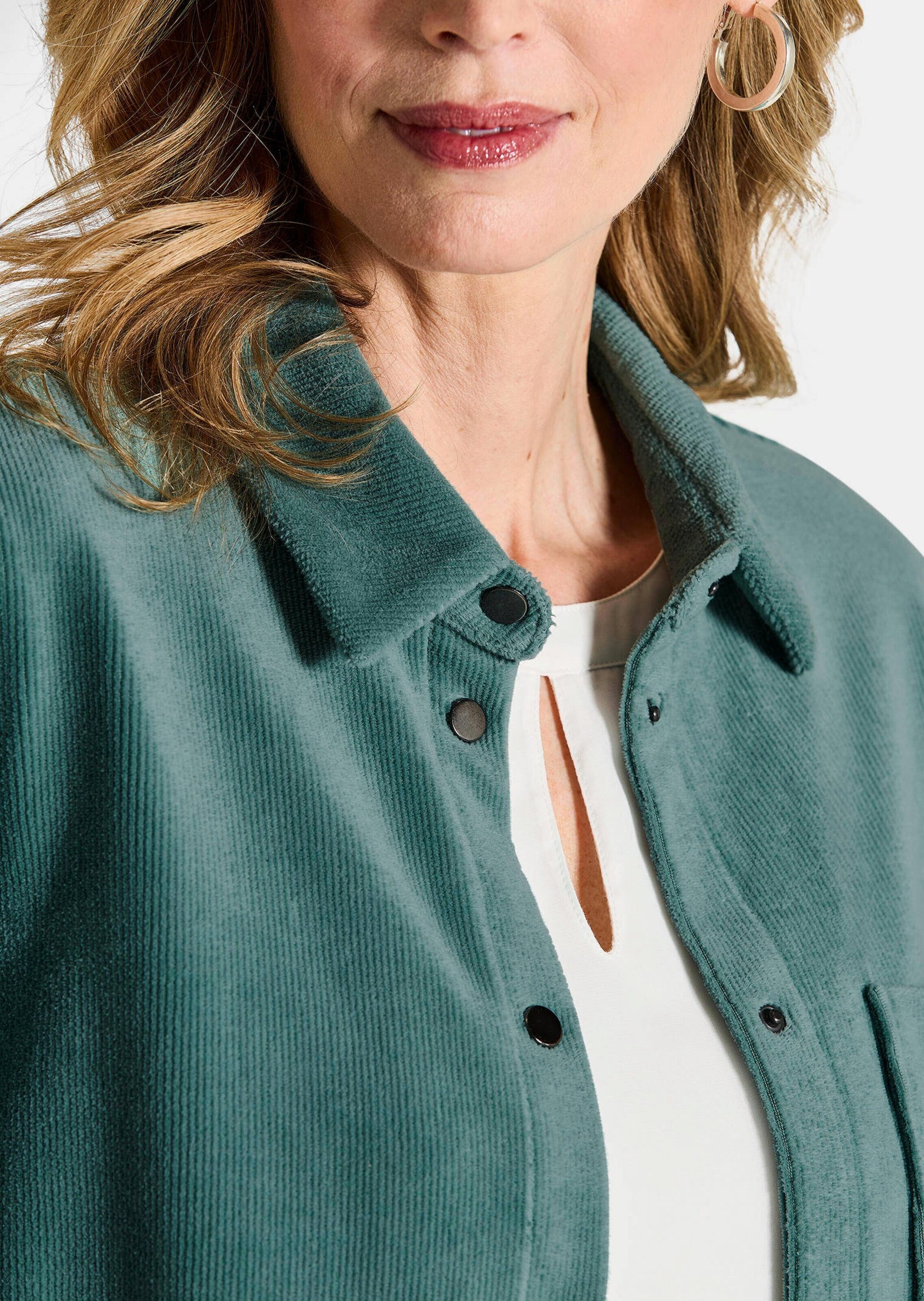 GOLDNER Kurzjacke »Kurzgröße Weiche Hemdbluse mit Stretchkomfort«