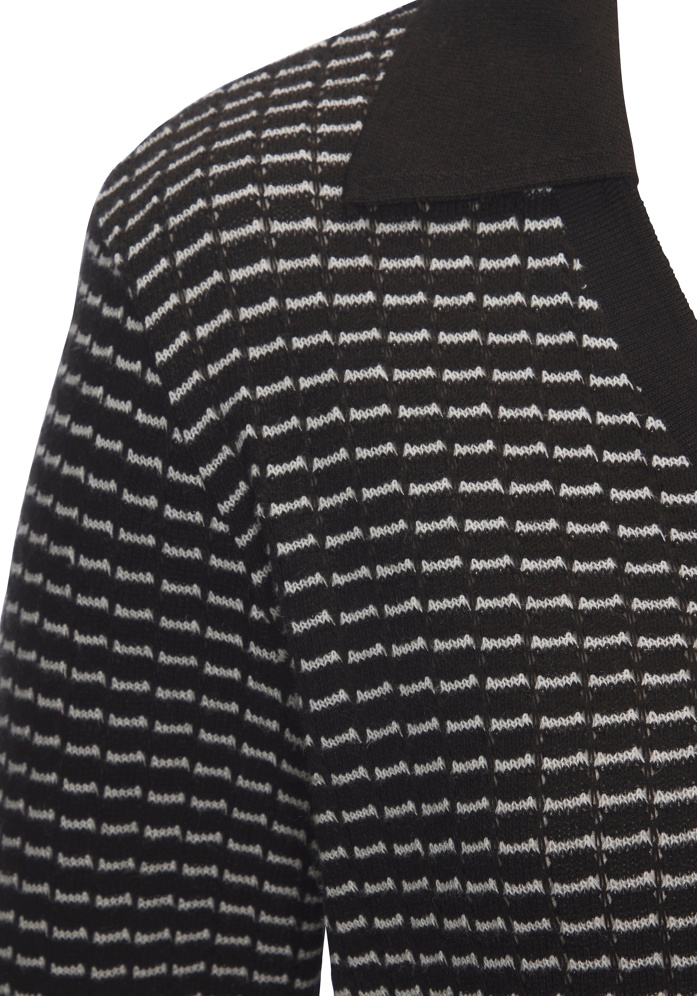 Vivance Langarm-Poloshirt »aus strukturierter Strickqualität« schöne Strick-Qualität