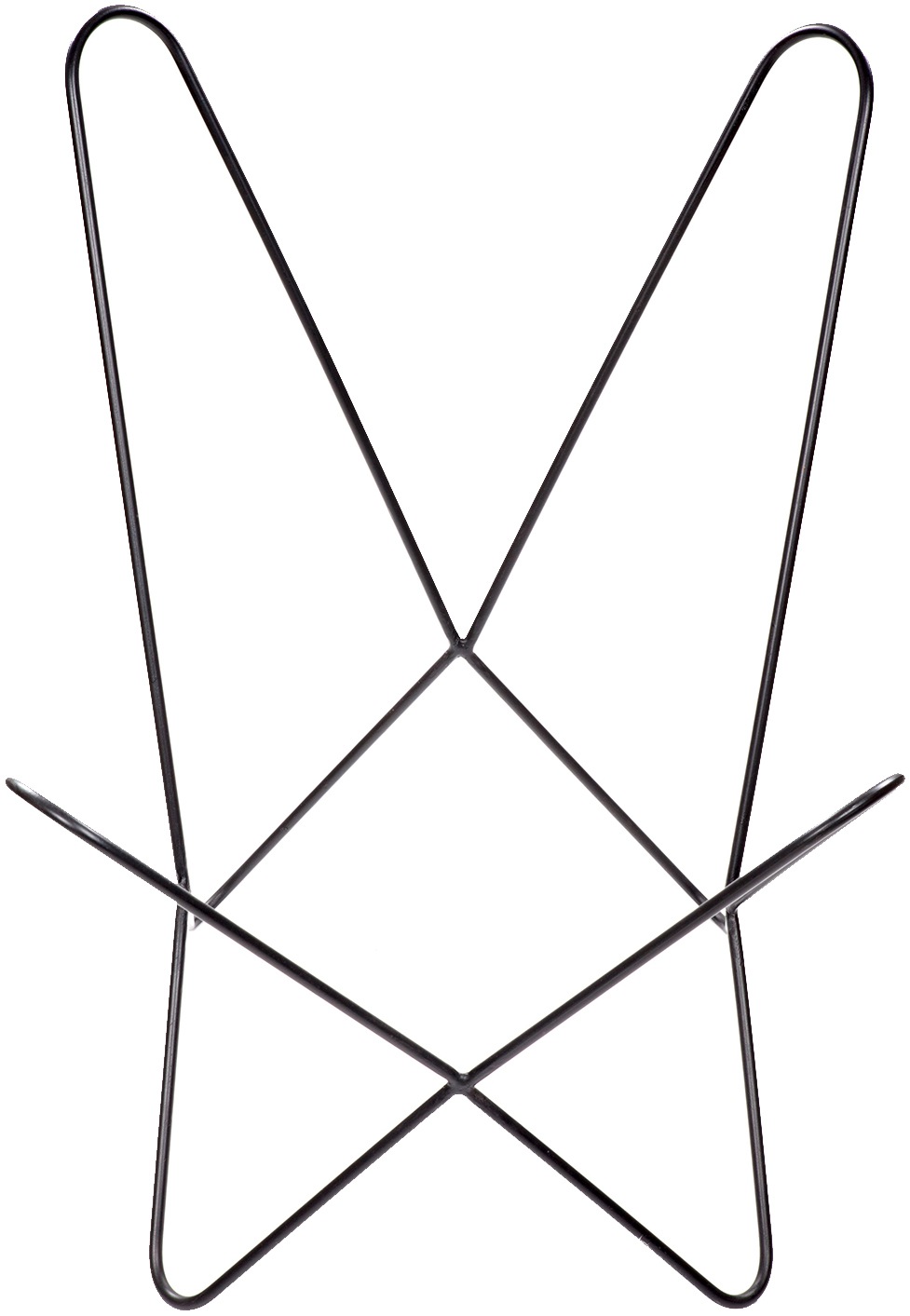 Kayoom 4-Fußstuhl »Schmetterling Stuhl Santiago, Schmetterlingsstuhl aus Leder«, 1 St., pflegeleicht, hochwertig, hochwertig verarbeitet, hoher Sitzkomfort