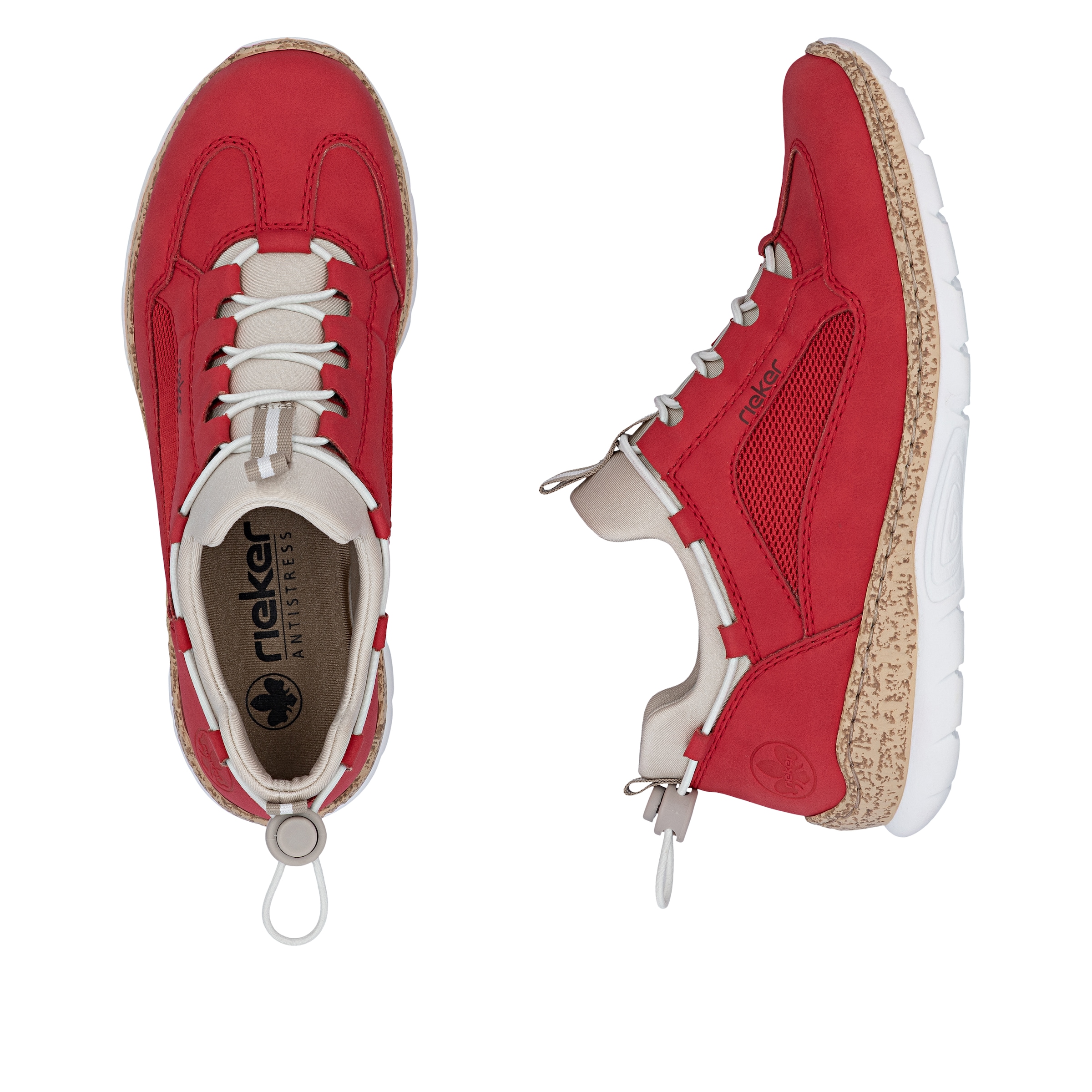 Rieker Slip-On Sneaker  Schlupfschuh mit Elastikeinstieg, Gummizug mit Schnellverschluss