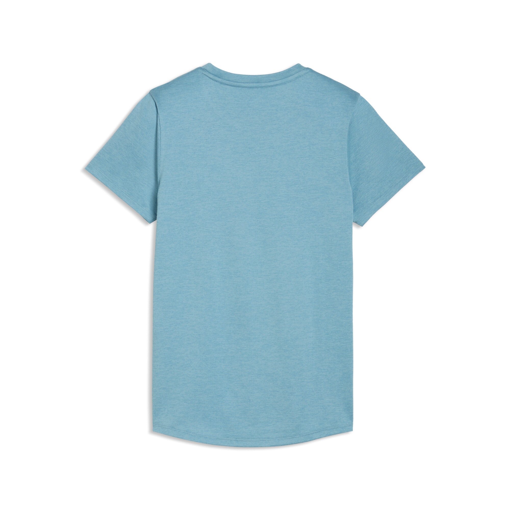 PUMA Trainingsshirt »W TAD ESSENTIAL HEATHER TEE« gerade Passform, Kurzarm, mit Seitenschlitzen, atmungsaktiv