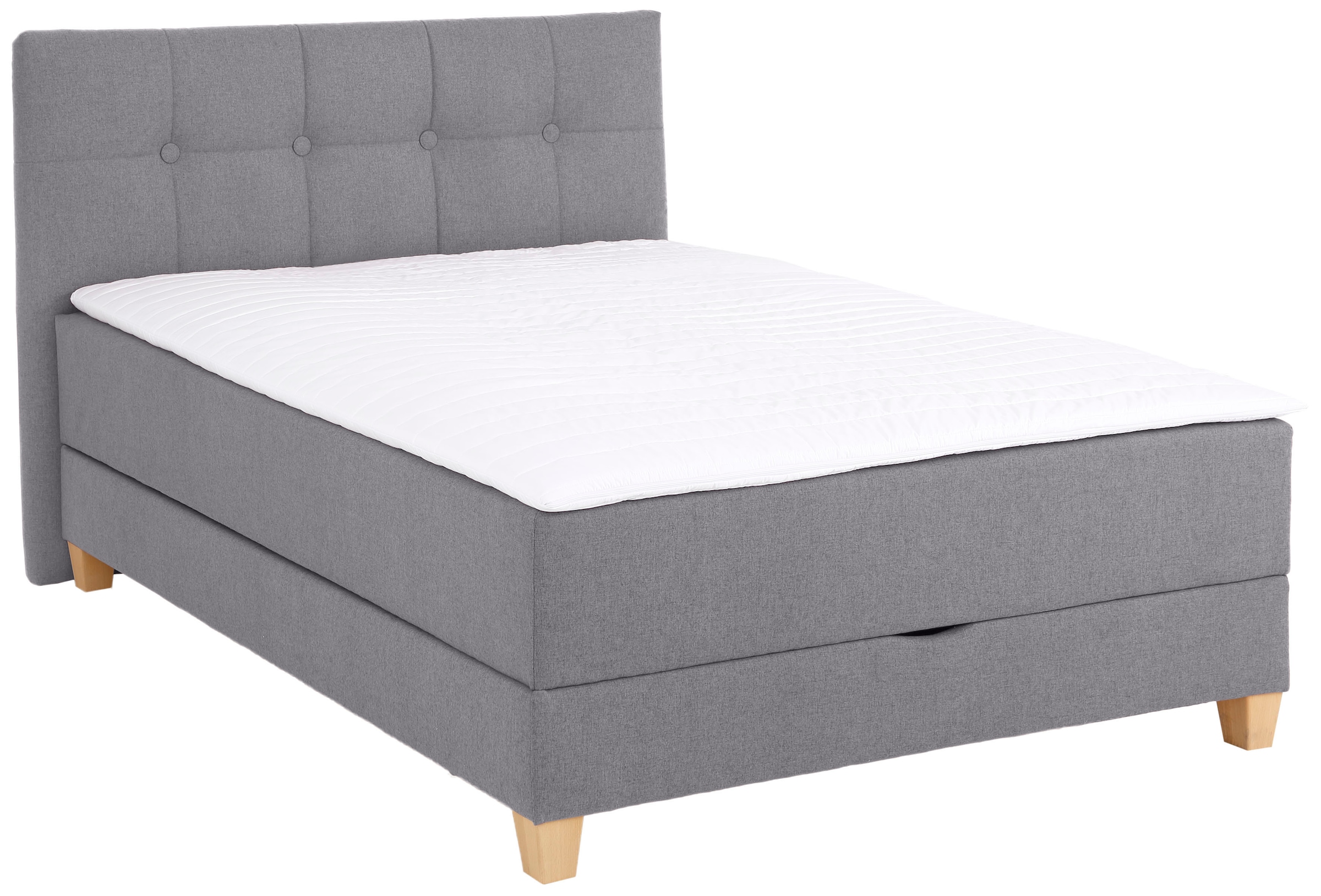 Home affaire Boxbett »Lonrai«, in H2,H3 & H4 und XXL - Überlänge 220cm wählbar, inkl. Topper