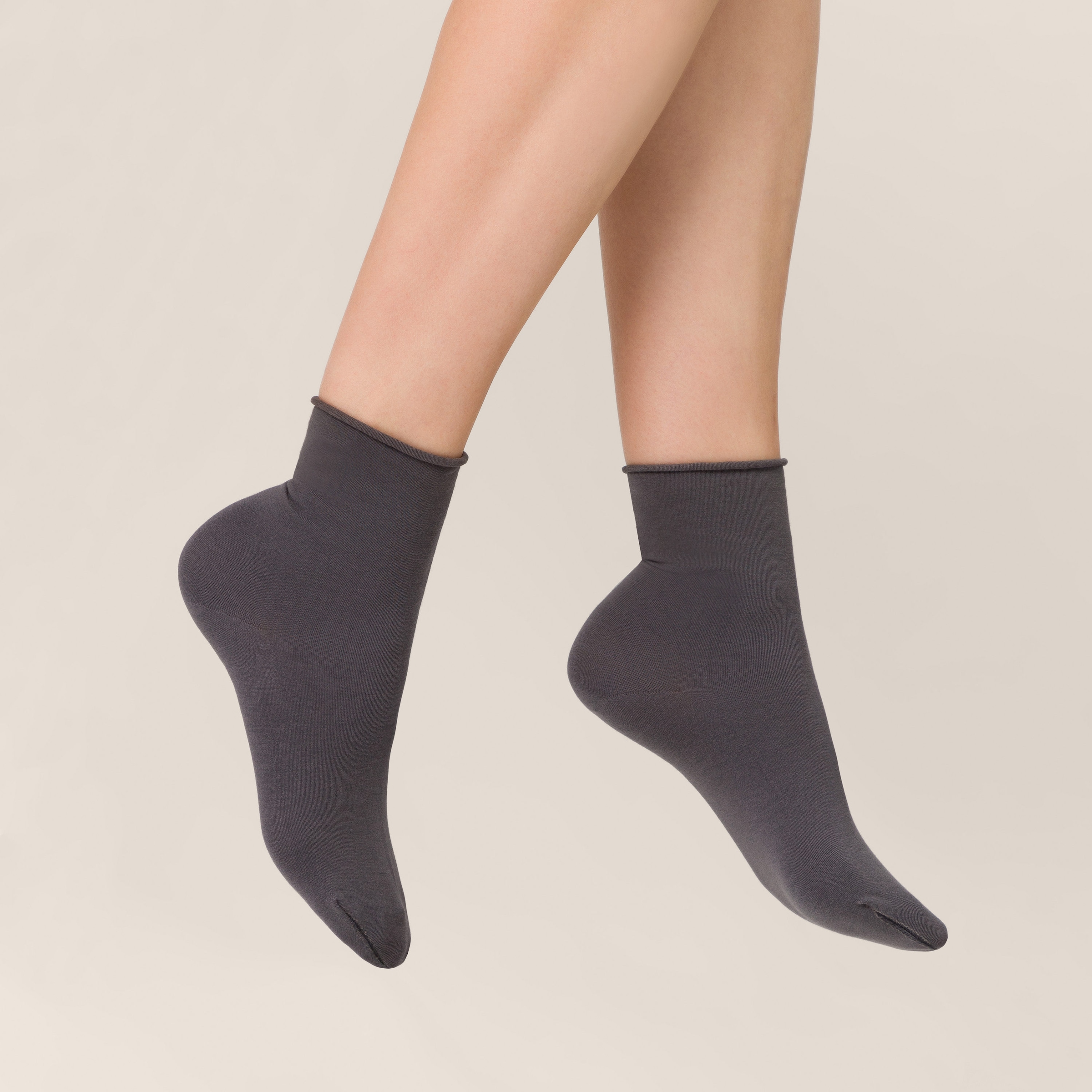 KUNERT Socken »SENSUAL COTTON« 128 druckfreier Komfortbund mit Rollrand