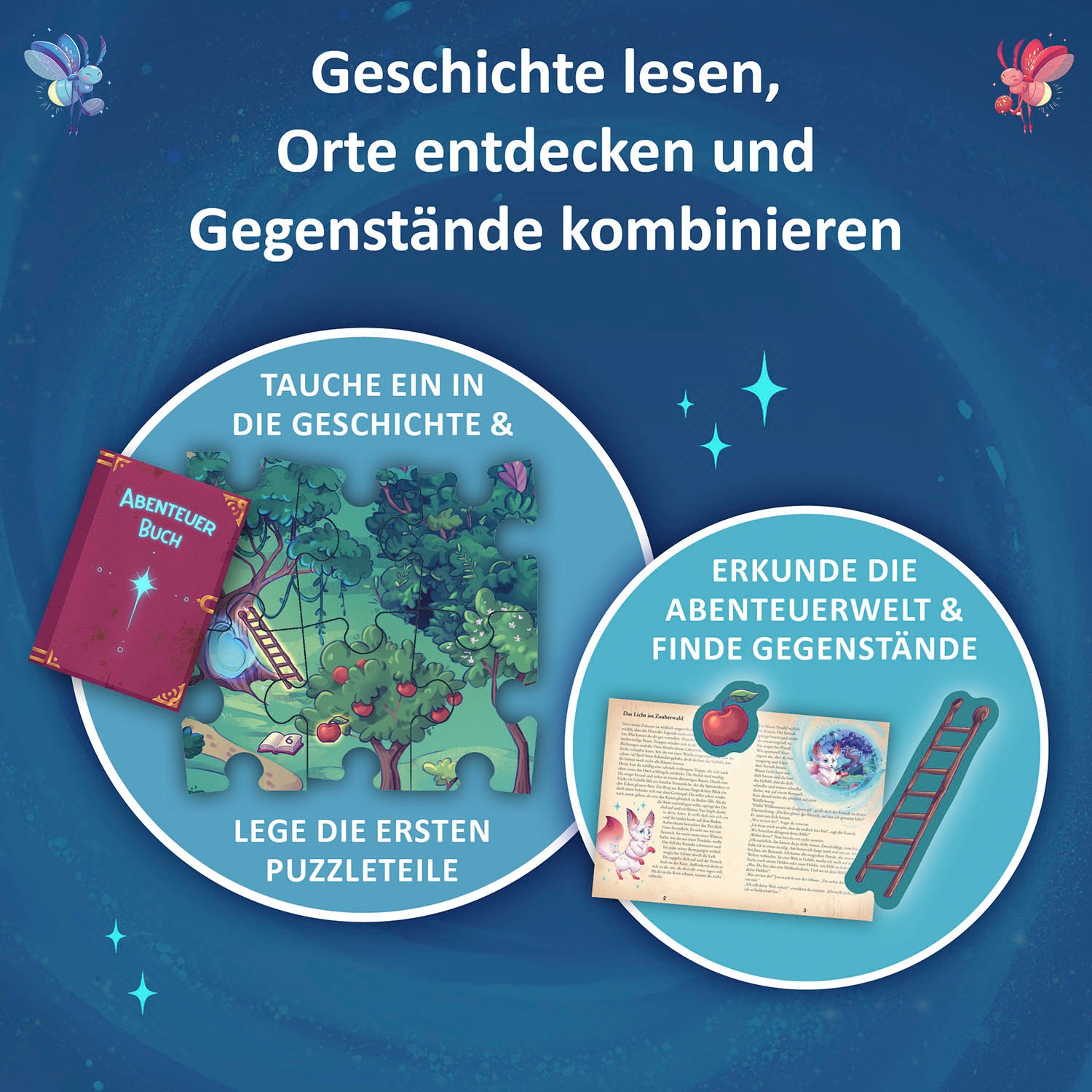Kosmos Puzzle »Adventure Puzzle, Das Licht im Zauberwald«, Made in Germany