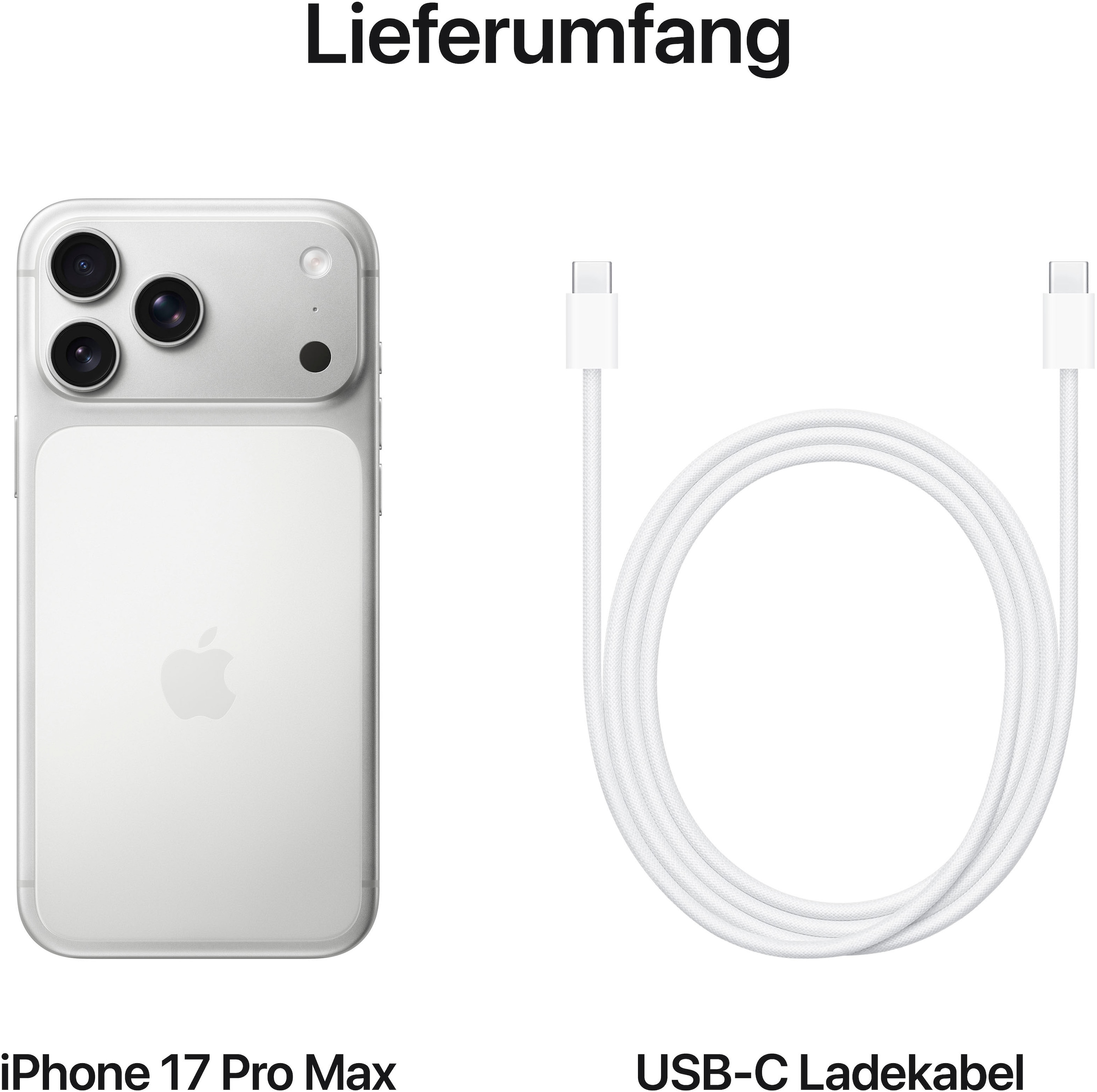 Apple Smartphone »iPhone 17 Pro Max«, Silber