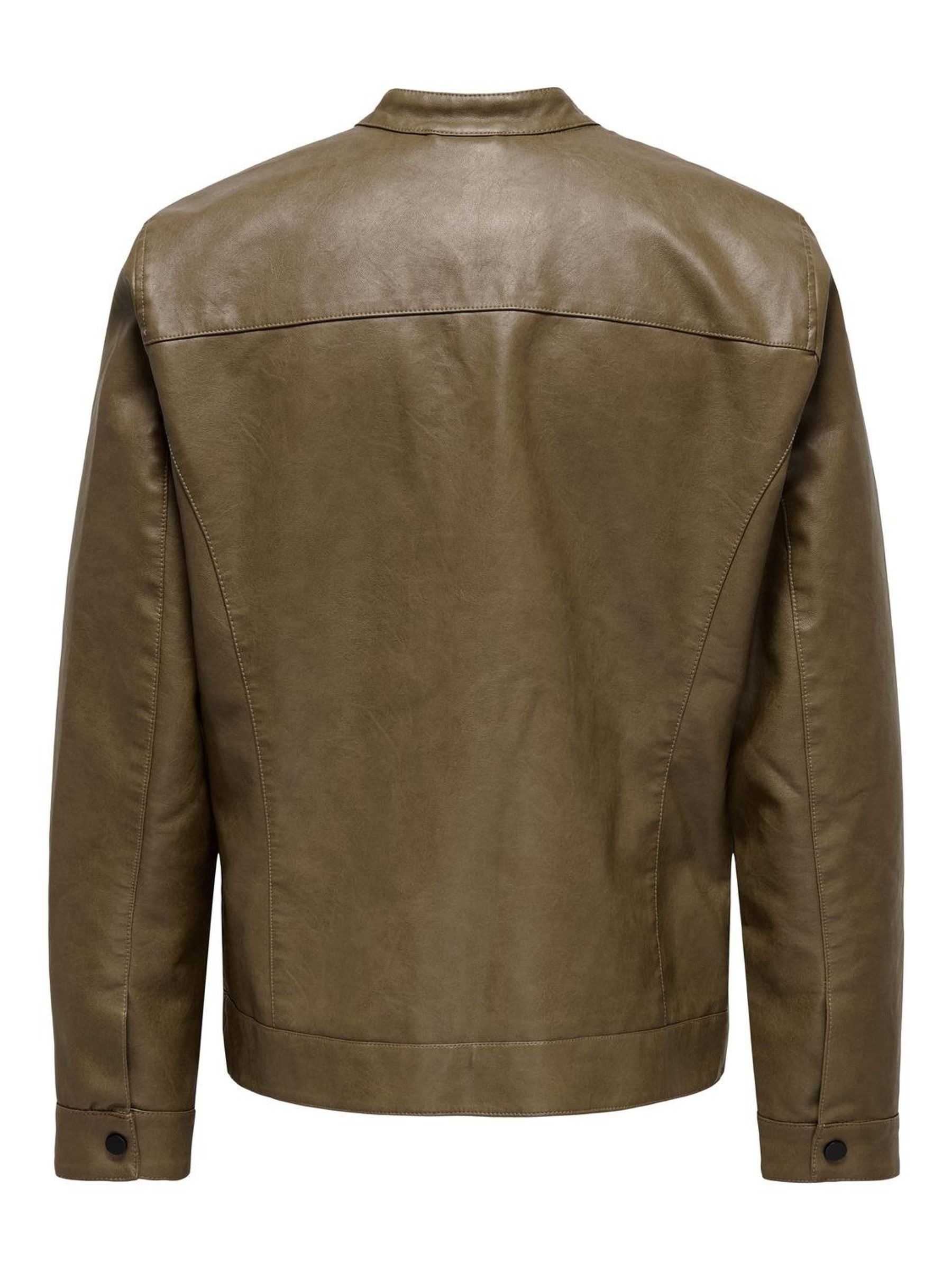 ONLY & SONS Bikerjacke »ONSMIKE PU RACER JACKET OTW VD NOOS«