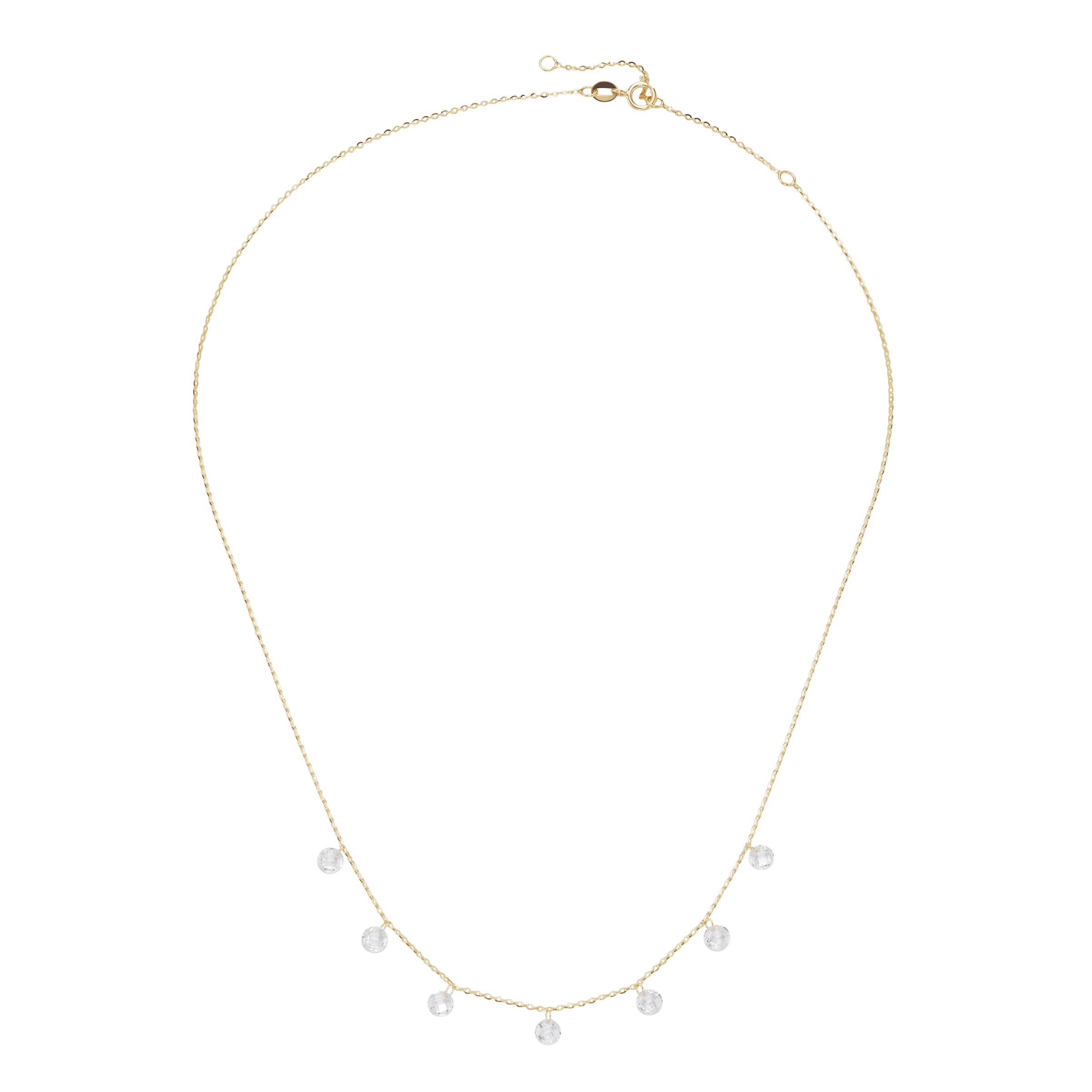 Luigi Merano Collier »Collier mit Zirkonia Steinen, Gold 375«