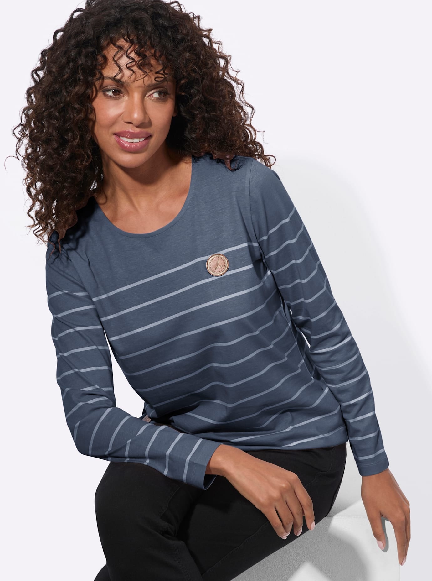 Casual Looks Rundhalsshirt »Shirt« 1