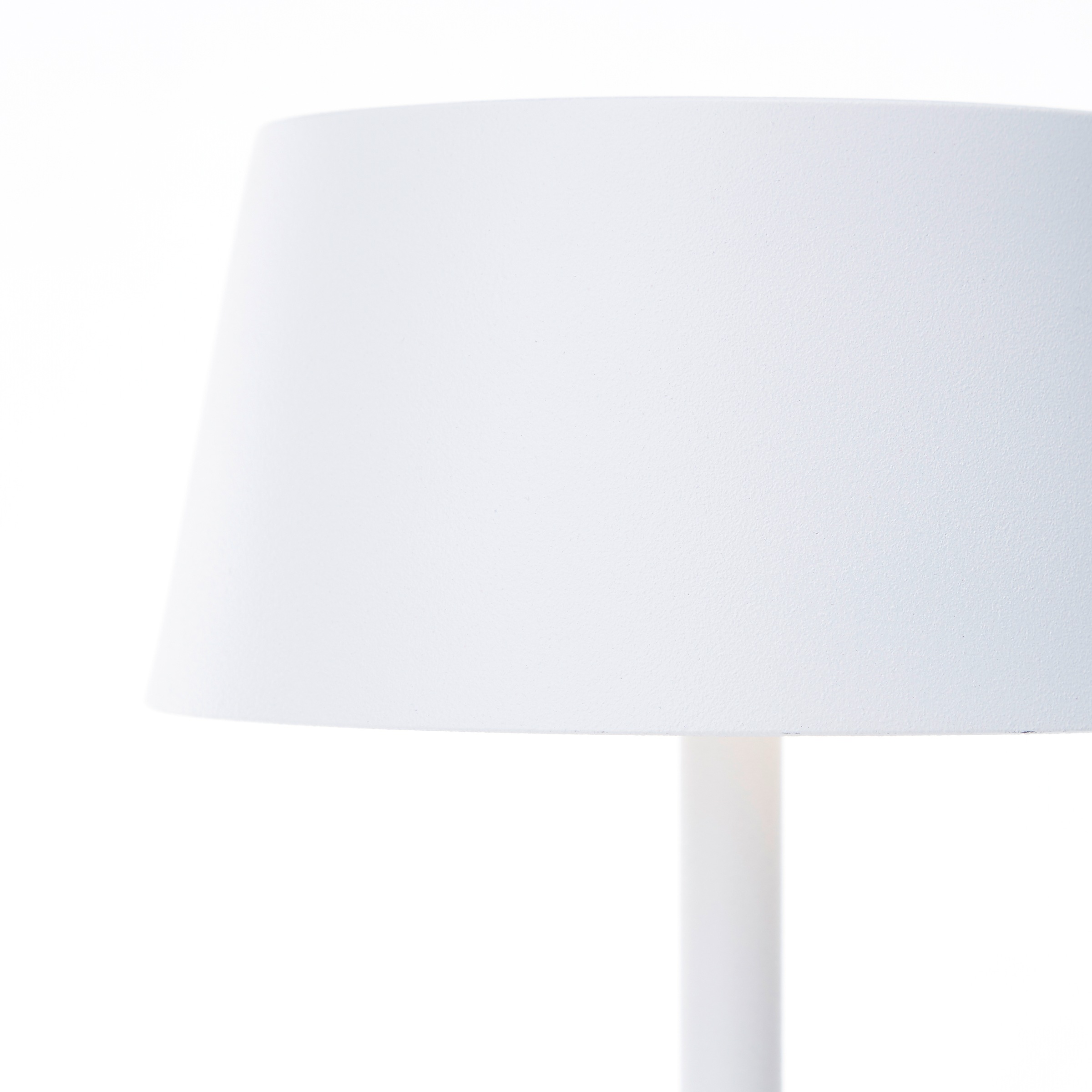 Brilliant LED Außen-Tischleuchte »Picco«, Solar und per USB ladbar, 30 cm, 300 lm, 3000 K, IP44, Metall, weiß
