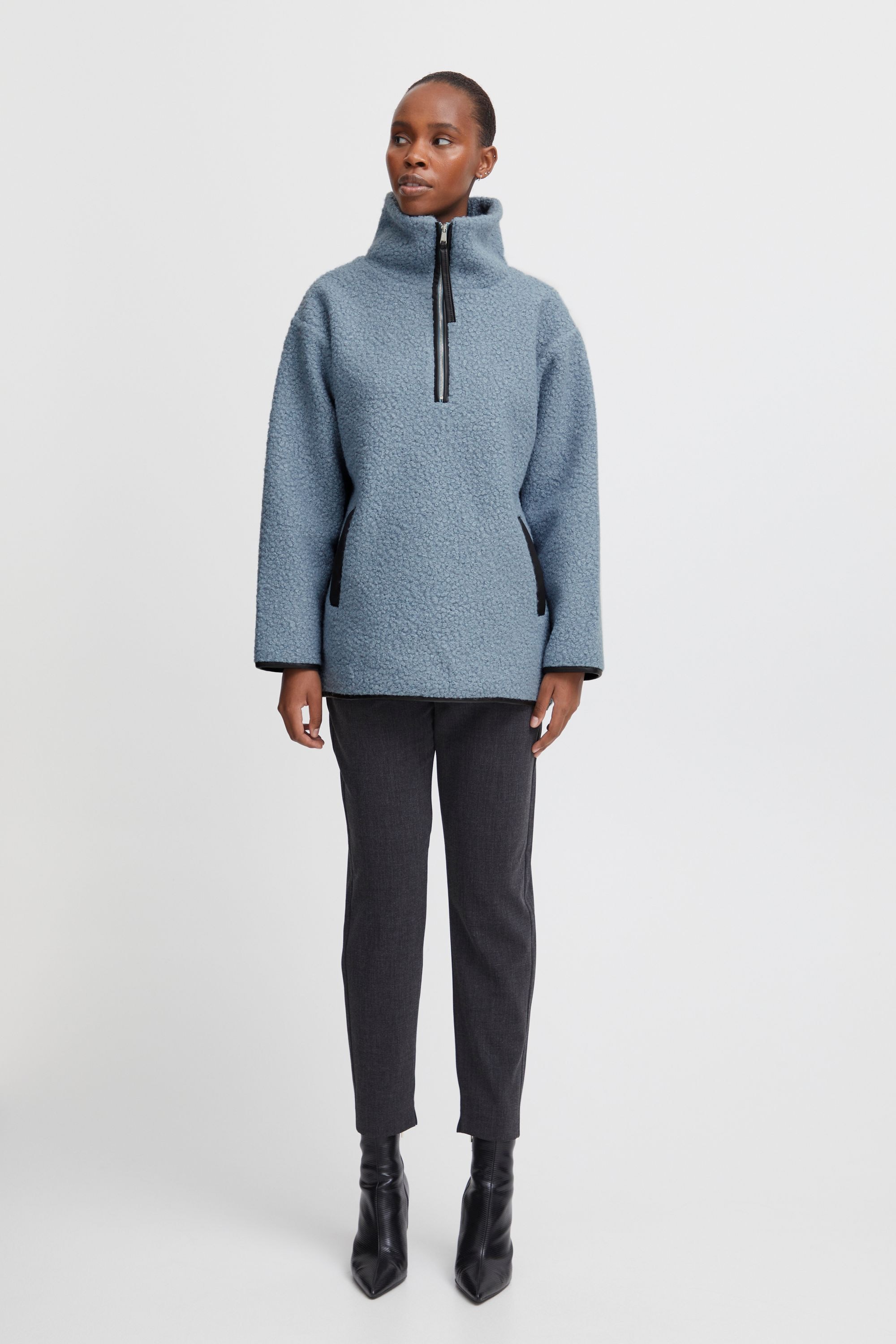 b.young Fleecepullover »Strickfleece-Pullover BYCIDAN PILE«