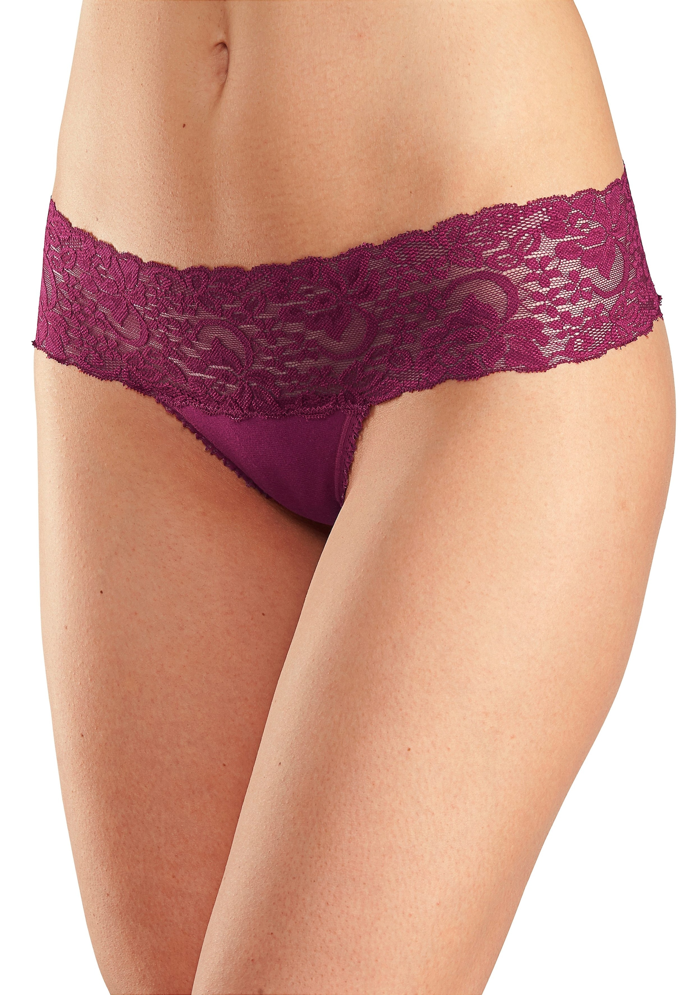 Vivance kaufen Online String, active mit (Packung, Shop OTTO breitem Spitzenbündchen im 3 St.),