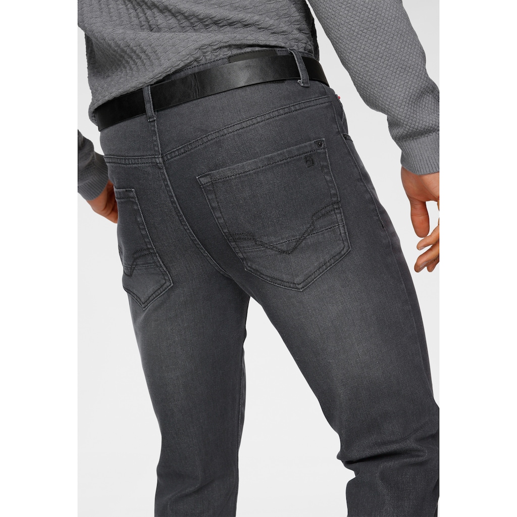H.I.S Bootcut-Jeans »BOOTH«, (Set, mit abnehmbarem Gürtel), Ökologische, wassersparende Produktion durch Ozon Wash