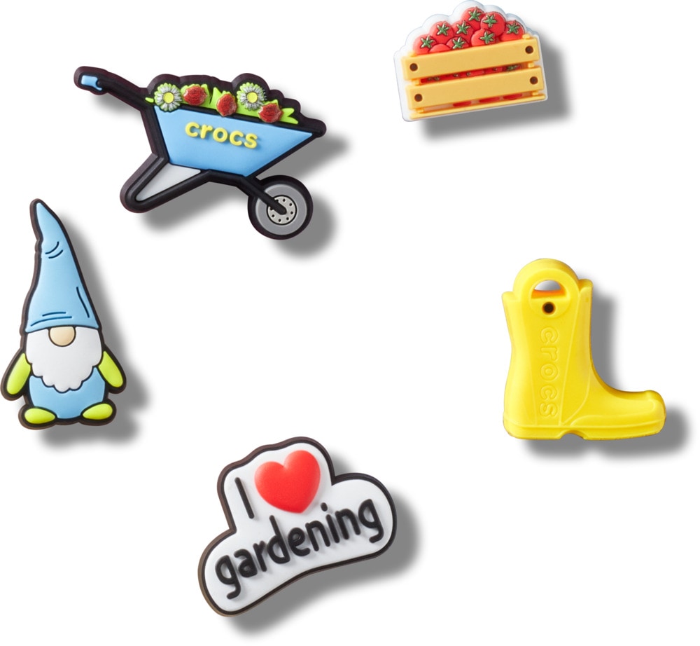 Crocs Schuhanstecker »Jibbitz™ Garden« Set, Kein Spielzeug. Nicht für Kinder unter 3 Jahren geeignet, 5 Stk. Schuh Charms für Garten Liebhaber