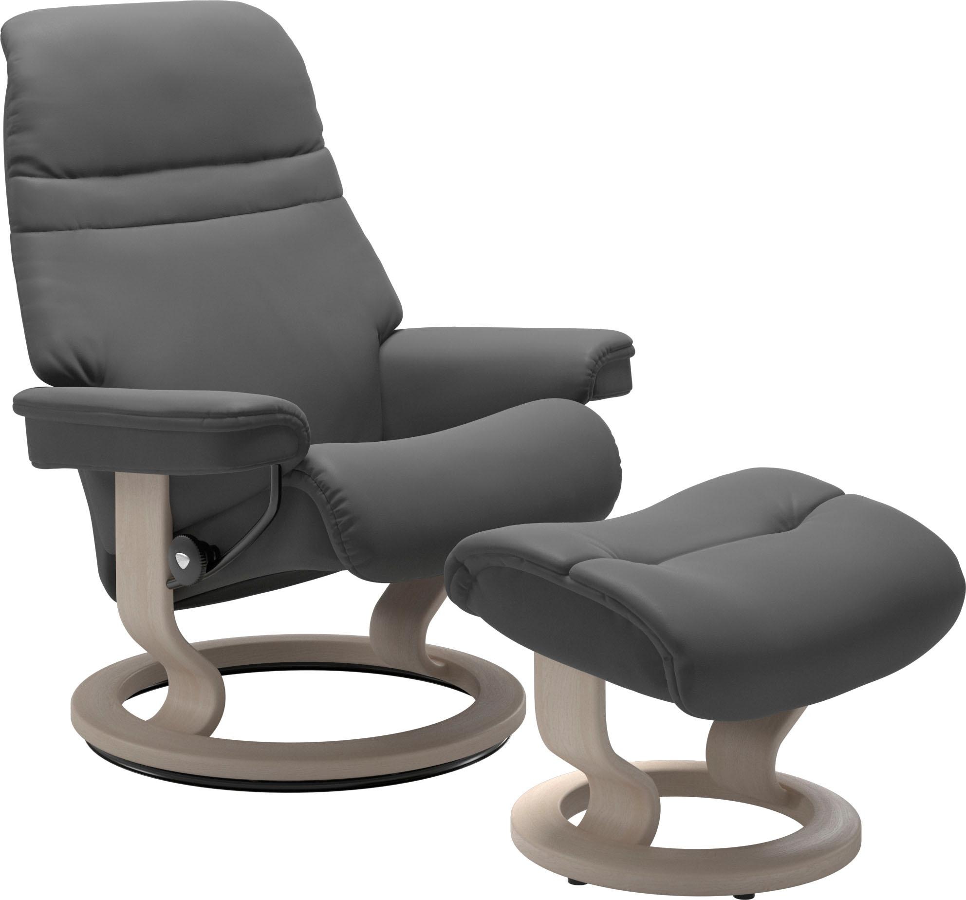 Stressless® Relaxsessel »Sunrise«, mit Classic Base, Größe S, Gestell Whitewash