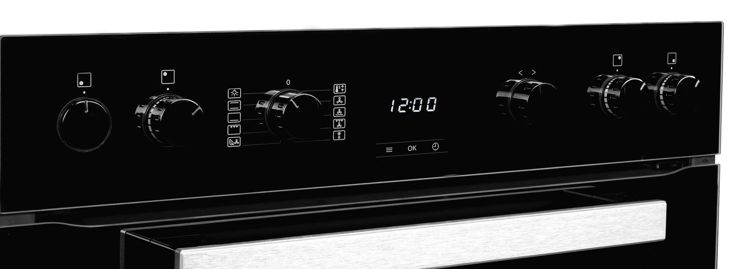 Miele Induktions Herd-Set »H2459I D OBSW + KM 7061 FR« mit Teleskopauszug nachrüstbar Herd-Set - Herd mit 2 FlexiClip-Auszügen sowie Induktionskochfeld