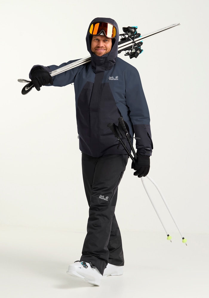 Jack Wolfskin Skijacke »FLOWLINE 2L INS JKT M«, mit Kapuze