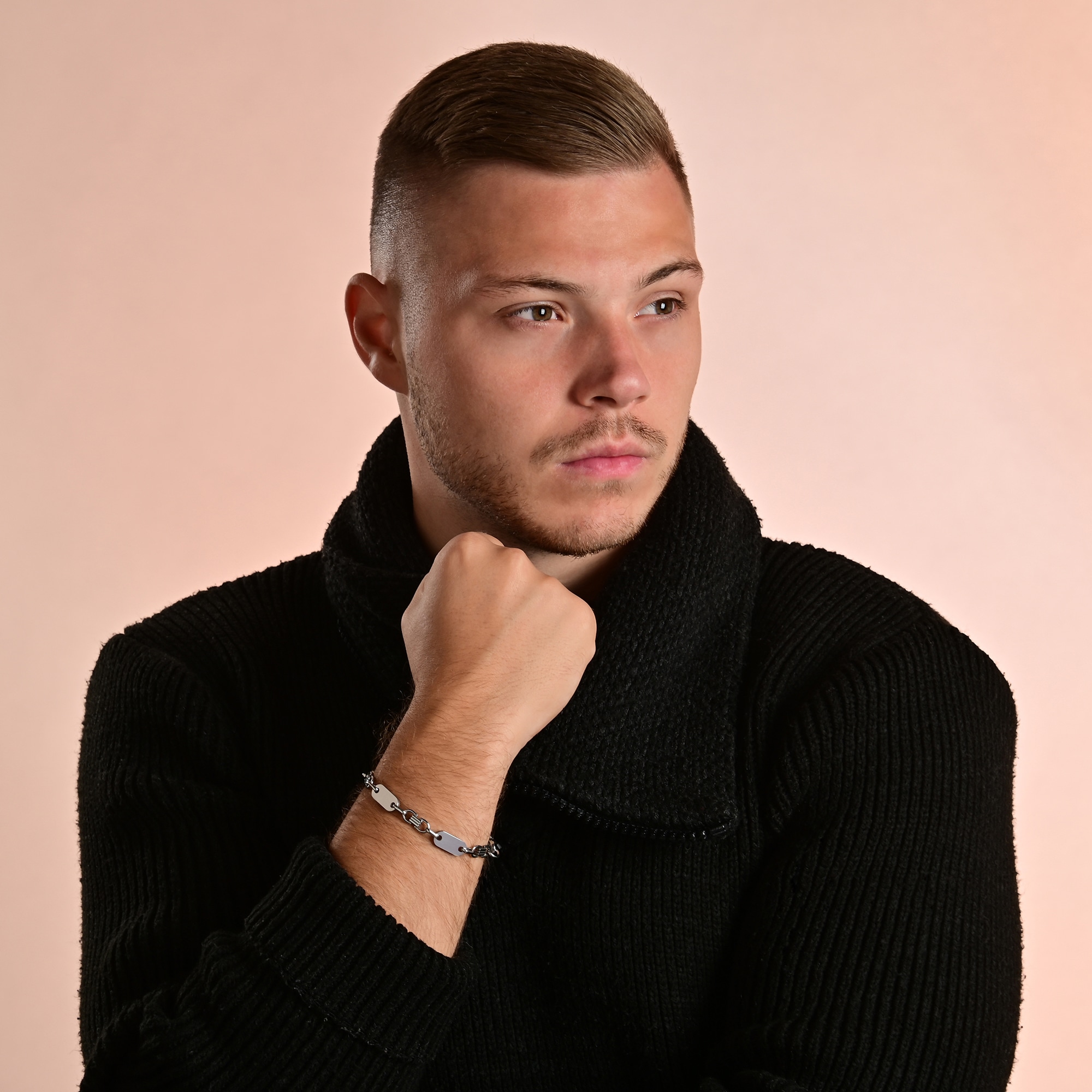 Adelia´s Armband »Unisex Armband aus Edelstahl 21 cm«