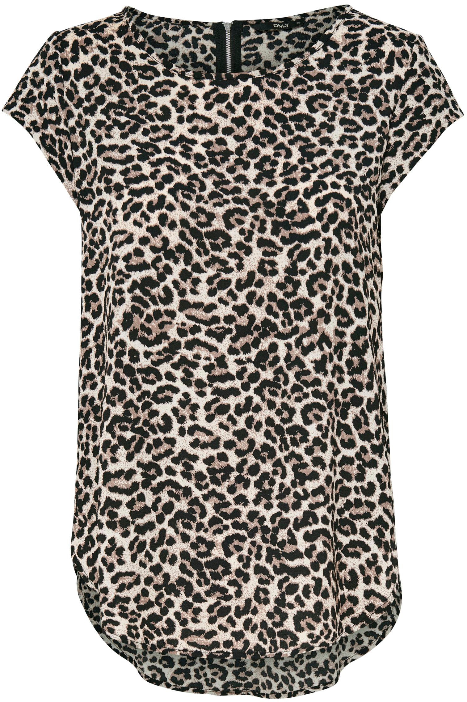 ONLY Shirtbluse »ONLVIC S/S AOP TOP NOOS PTM«, mit Allover Druck
