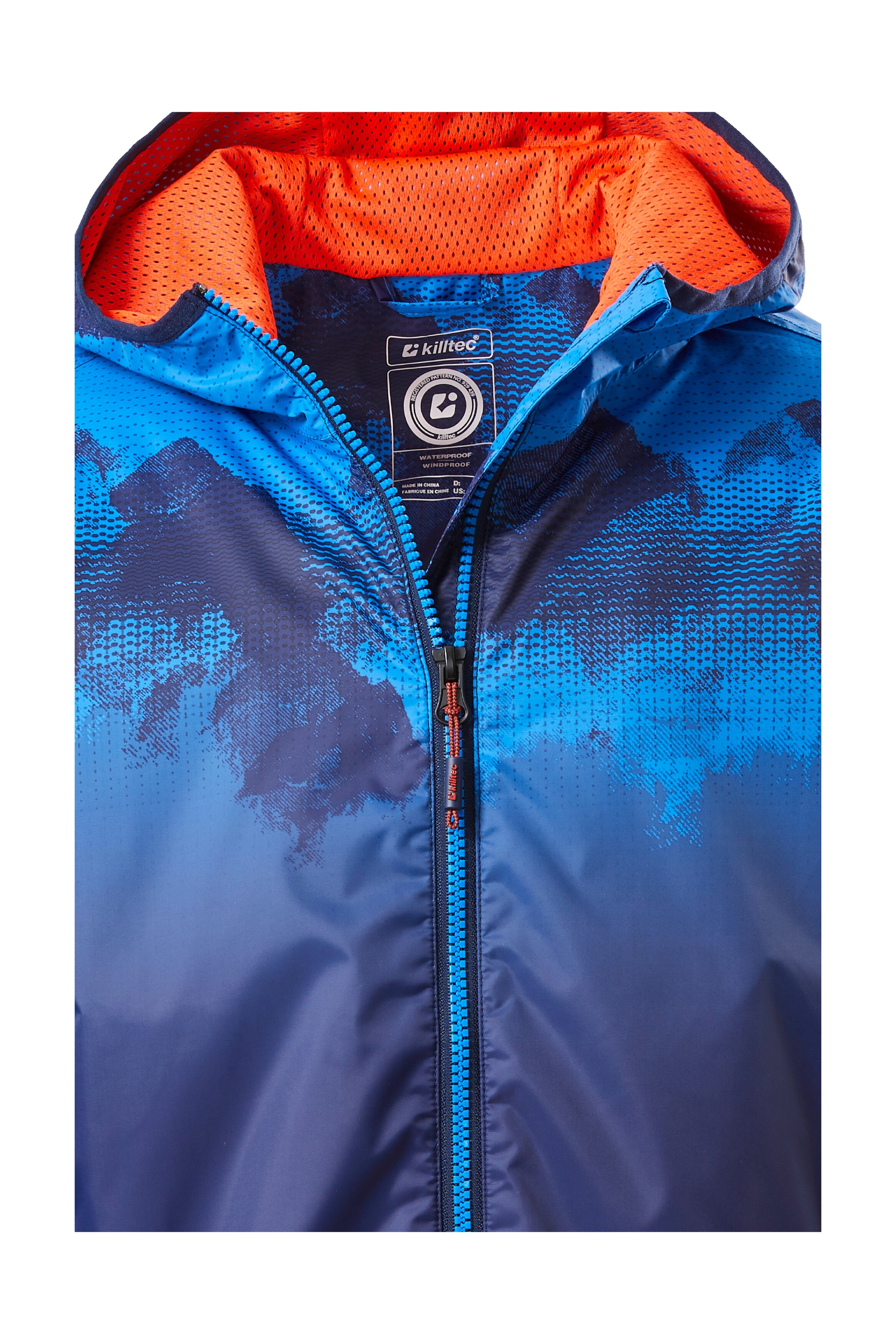 Killtec Outdoorjacke »Lyse BYS JCKT B«, Leichte, wasserdichte Kinderjacke, klein verpackbar, cooles Muster