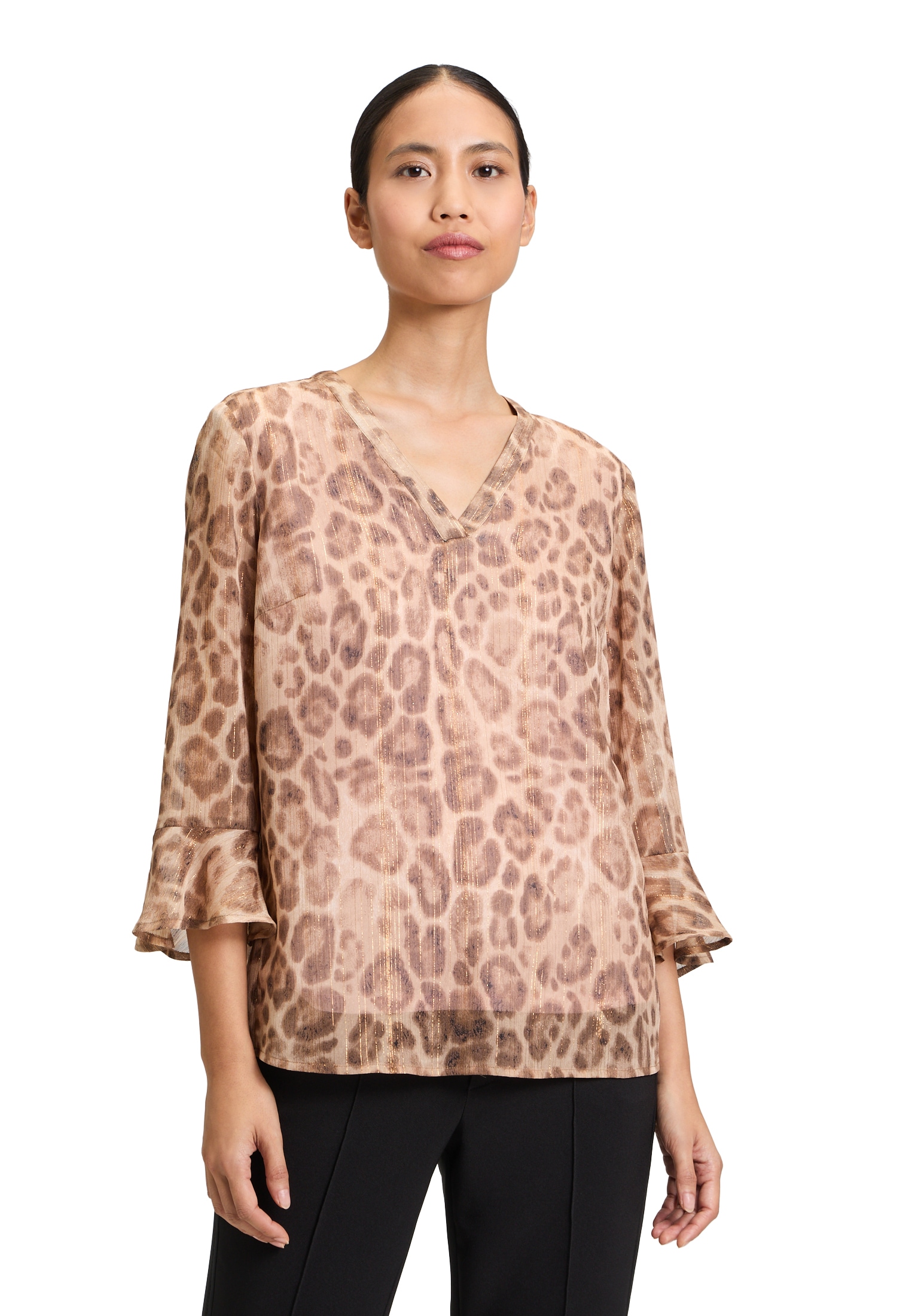 Cartoon Klassische Bluse »Casual-Bluse mit Leoprint«