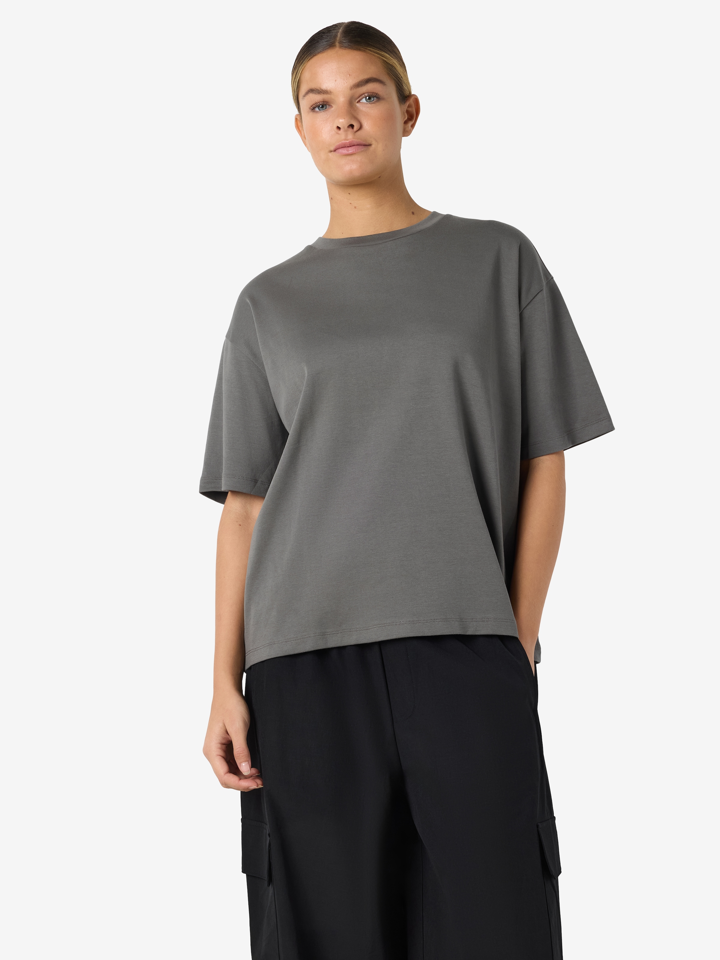 Noisy may Kurzarmshirt »NMKIM S/S T-SHIRT JRS NOOS« Baumwolle, regular fit