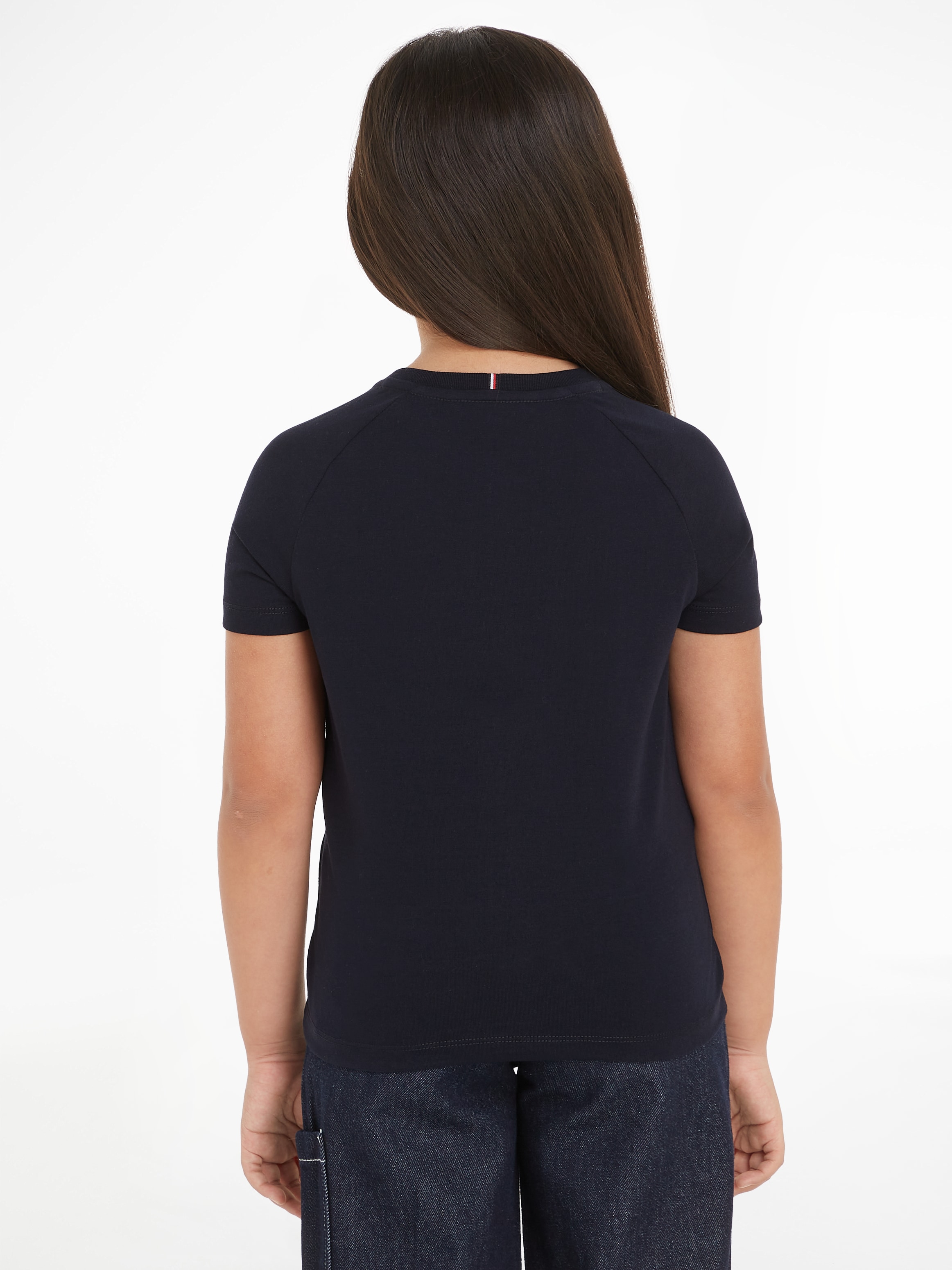 Tommy Hilfiger Kurzarmshirt »VARSIY FOIL REG TEE SS«, Kinder bis 16 Jahre mit Logoprägung
