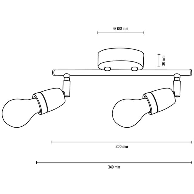 BRITOP LIGHTING Deckenleuchte »Porcia«, 2 flammig-flammig, Dekorative  Leuchte aus Ceramik, pass. LM E27 / exkl., Made in Europe im OTTO Online  Shop