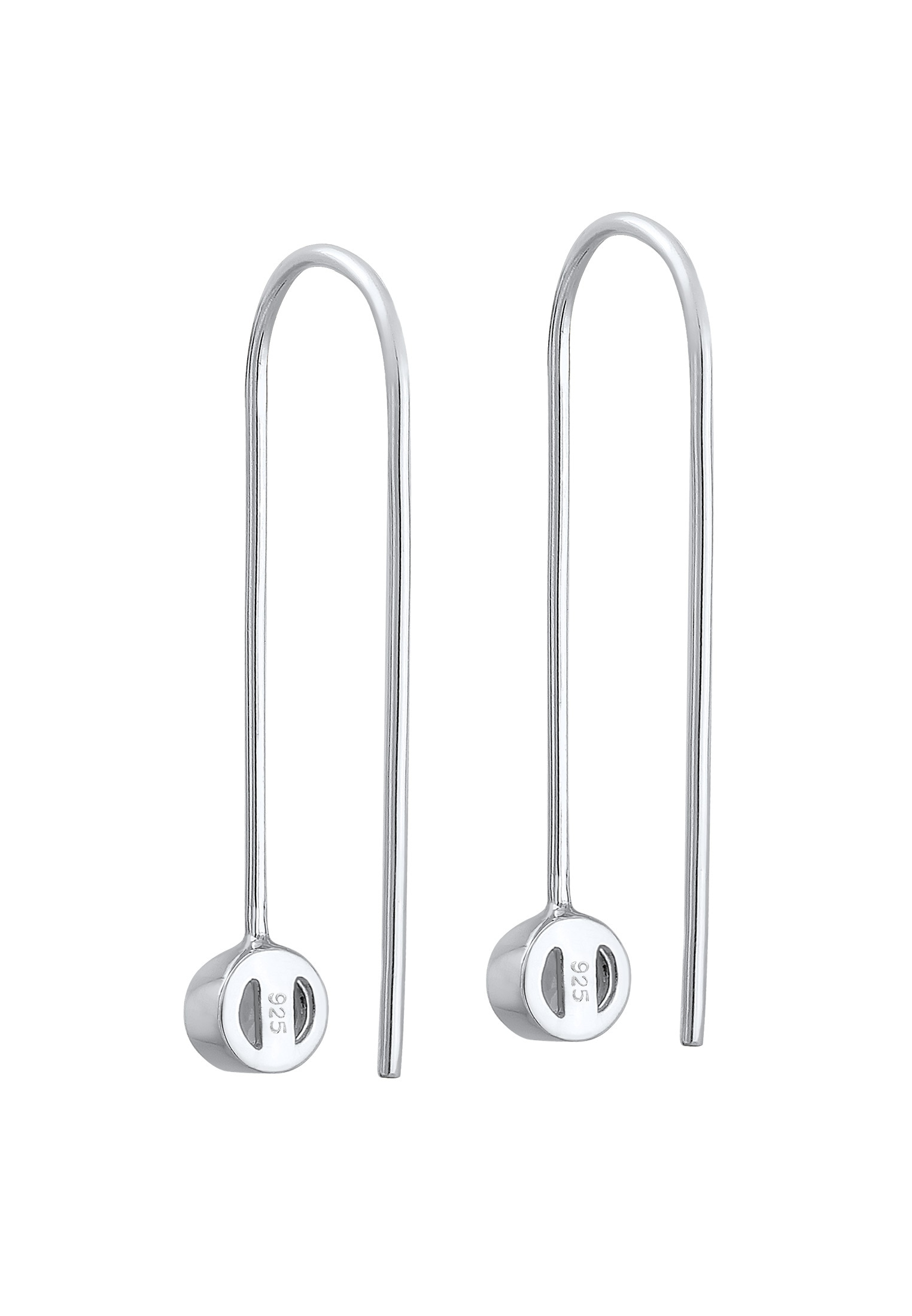 Elli Paar Ohrhänger »Ohrringe Ohrhänger Glas Kristalle Weiß 925 Sterling Silber«