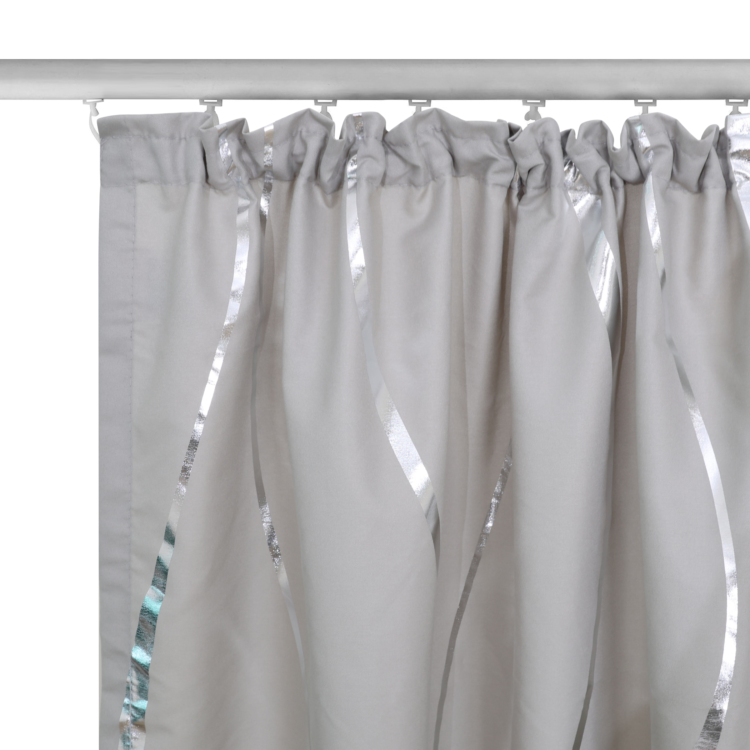 OTTO home Gardine »Quinnton« Kräuselband 2 Stk. tlg. Blickdicht, 2er‑Set. Metallic‑Akzenten, Kräuselband