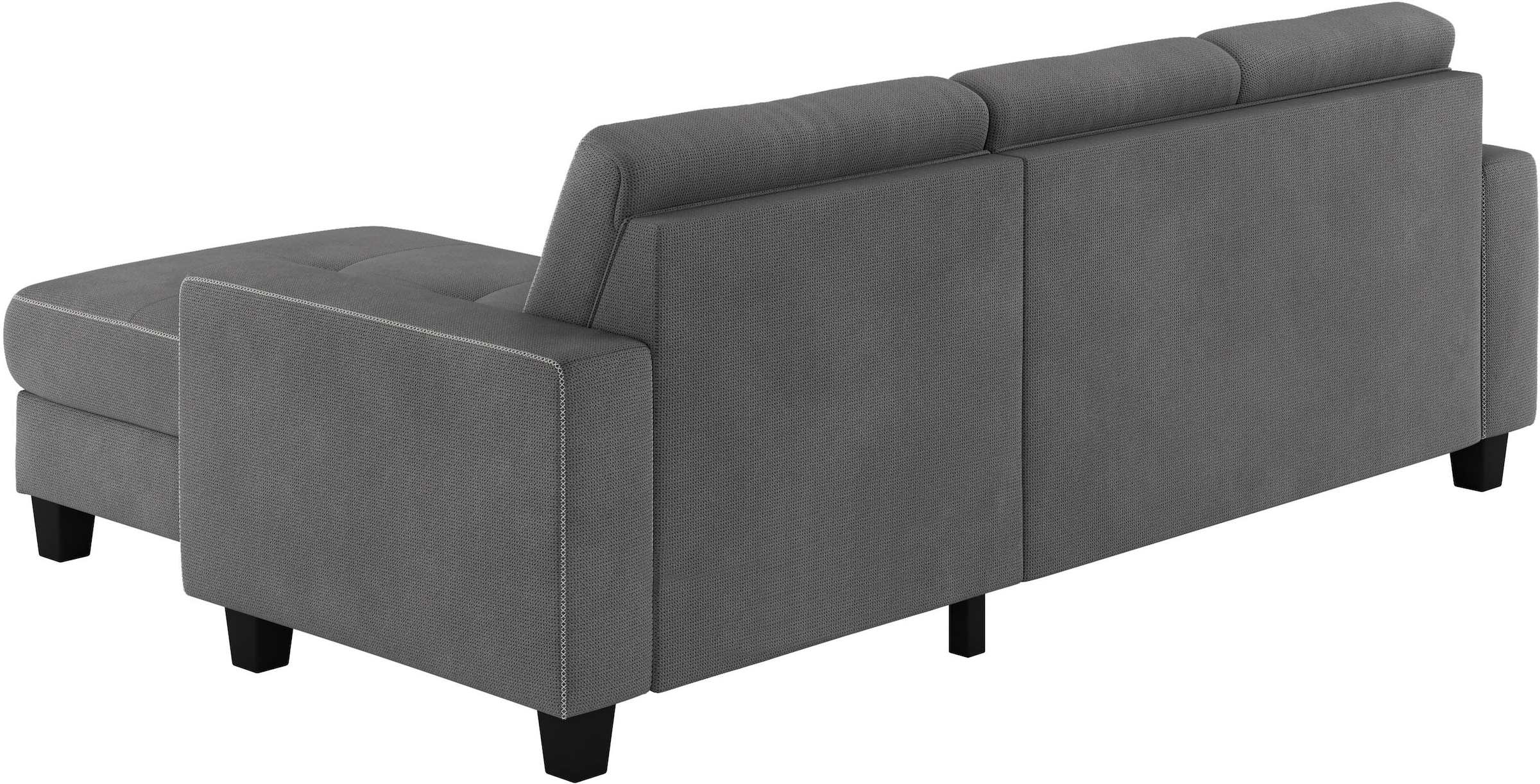 Places of Style Ecksofa »Varese«, wahlweise mit Bettfunktion und Bettkasten