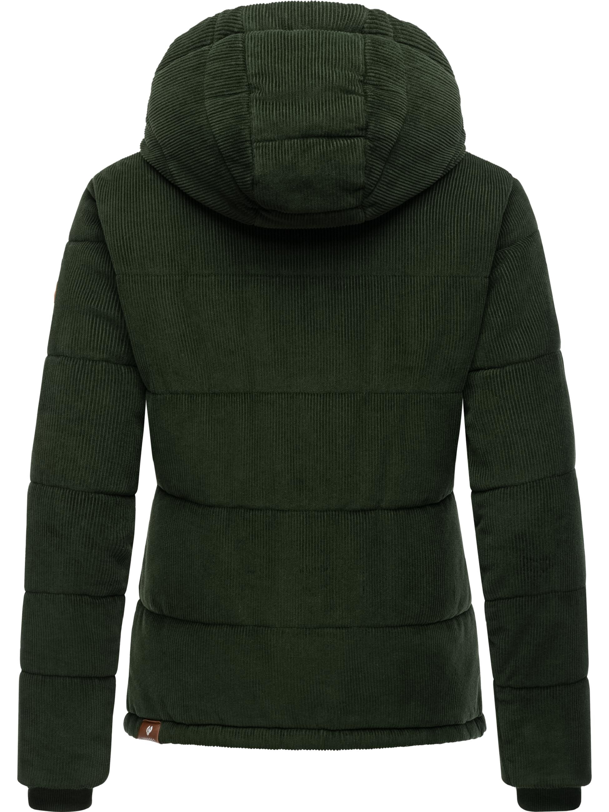 Ragwear Cordjacke »Winterjacke Wuggys«, mit Kapuze, Stylische Damen Kordjacke mit flauschigem Innenfutter
