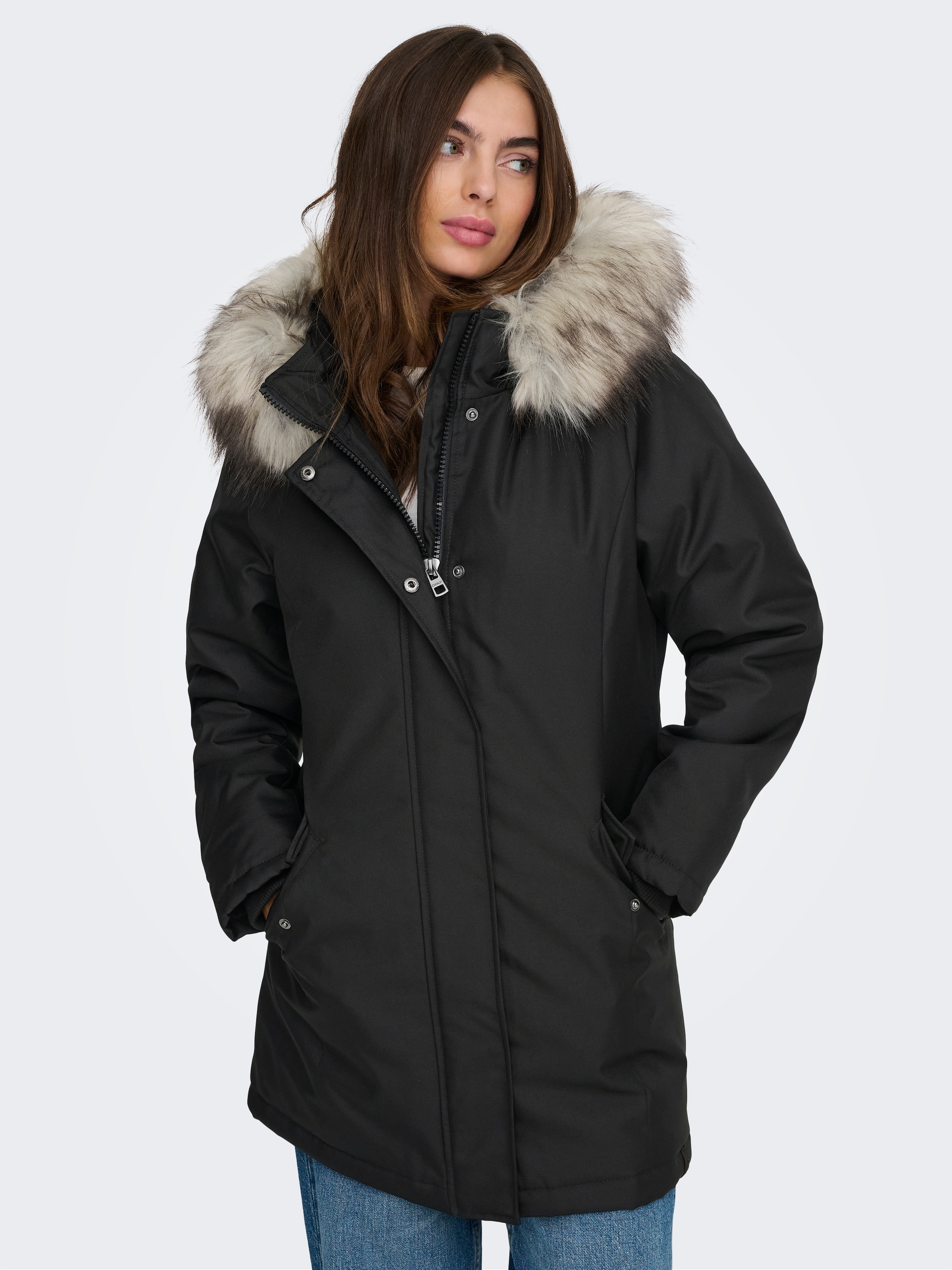ONLY Parka »ONLNEWKATY PARKA LIFE OTW CC«, mit Kapuze