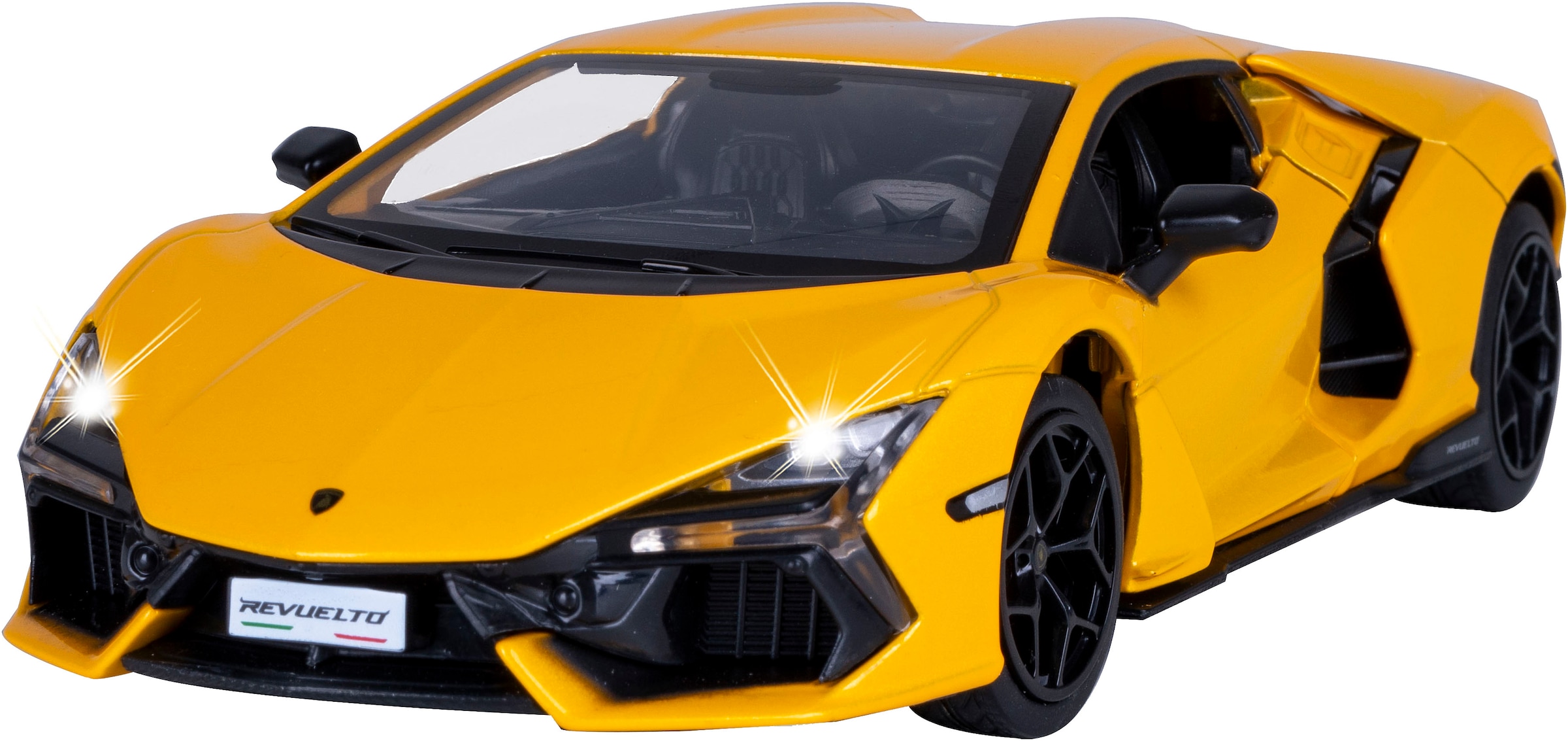 Jamara Spielzeug-Auto »Diecast, Lamborghini Revuelto gelb inkluisve Batterien« LED Licht; Maßstab 1:24