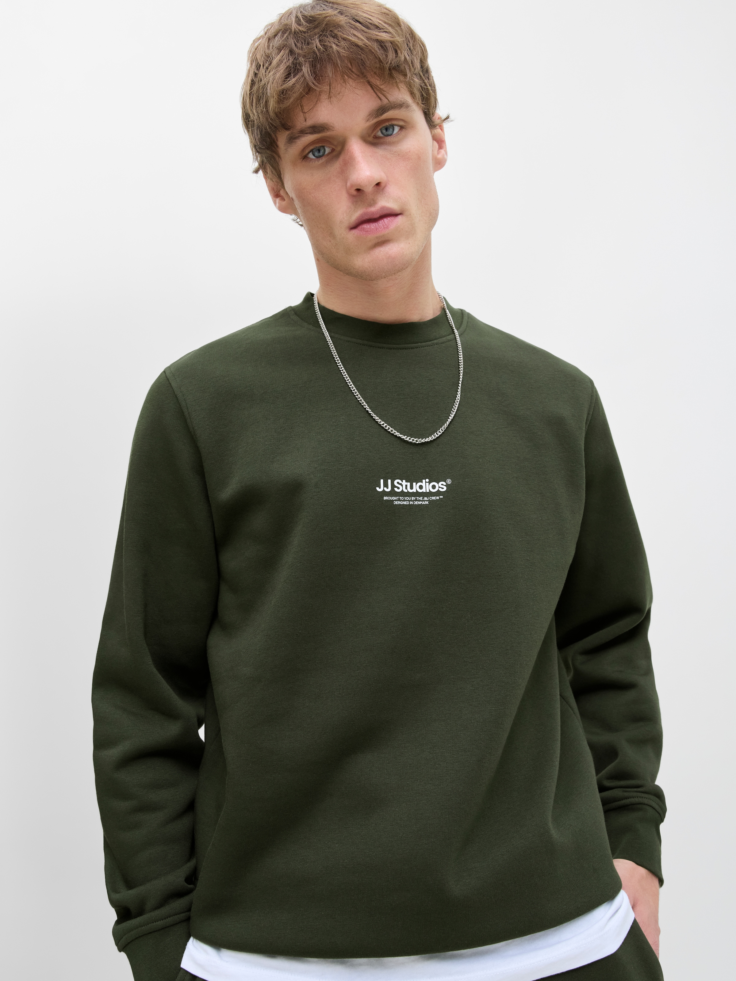 Jack & Jones Sweatshirt »JJESOHO SWEAT CREW NECK NOOS« mit stylischem Print