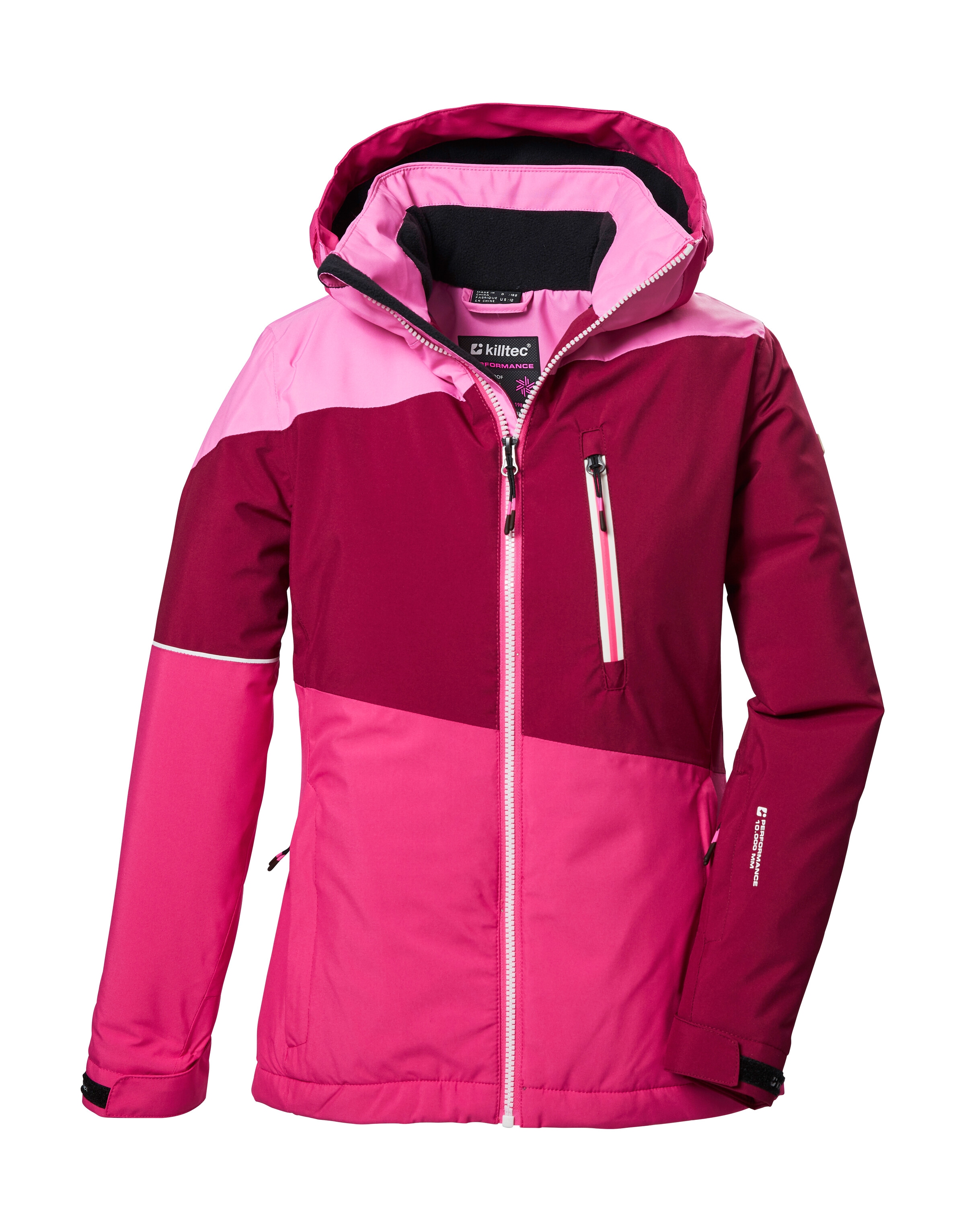 Killtec Skijacke »KSW 331 GRLS SKI JCKT« Atmungsaktive, wasserdichte Jacke mit Fleece-Innenseite, Skipasstasche