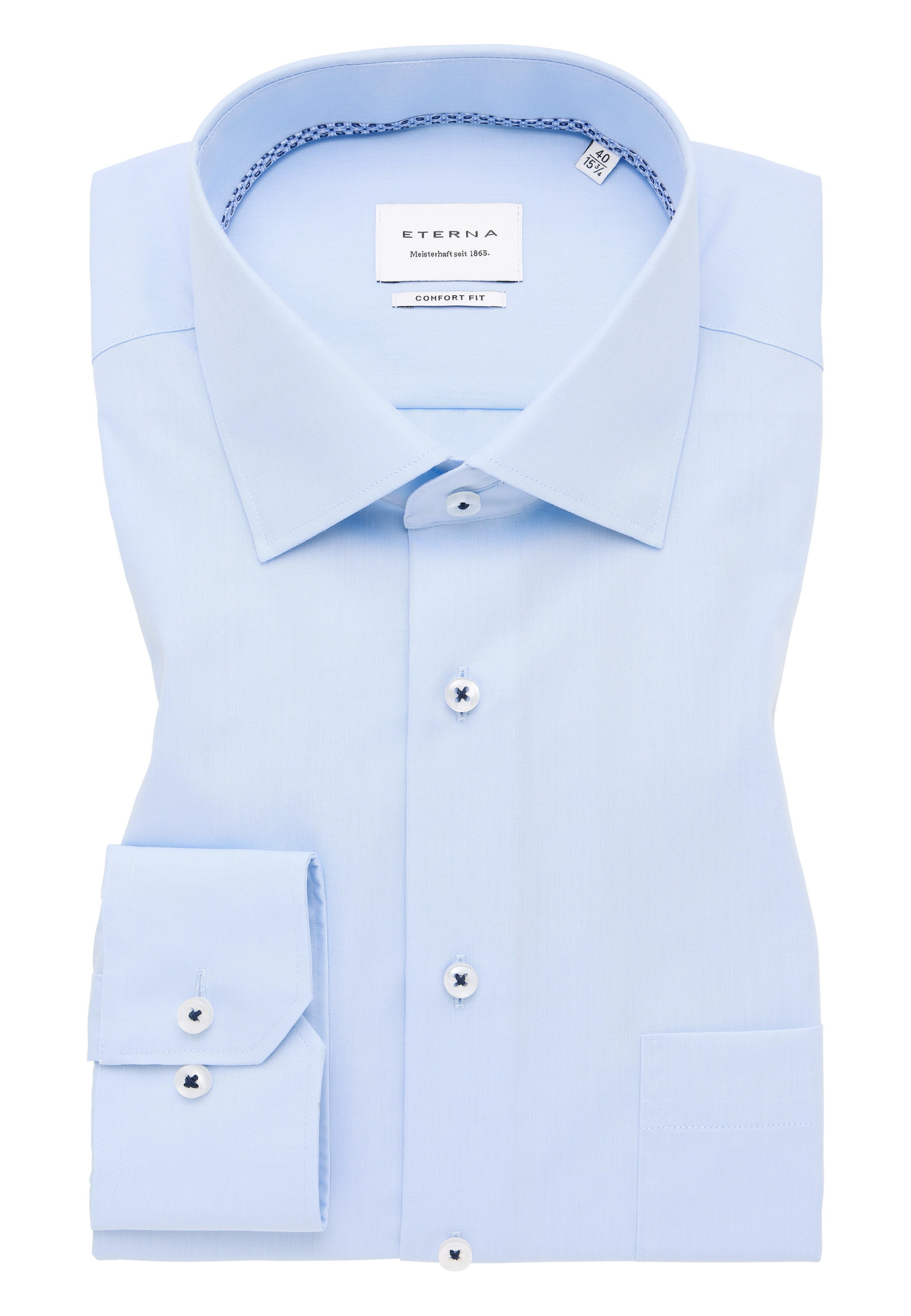Eterna Langarmhemd »COMFORT FIT«, NON IRON (bügelfrei)