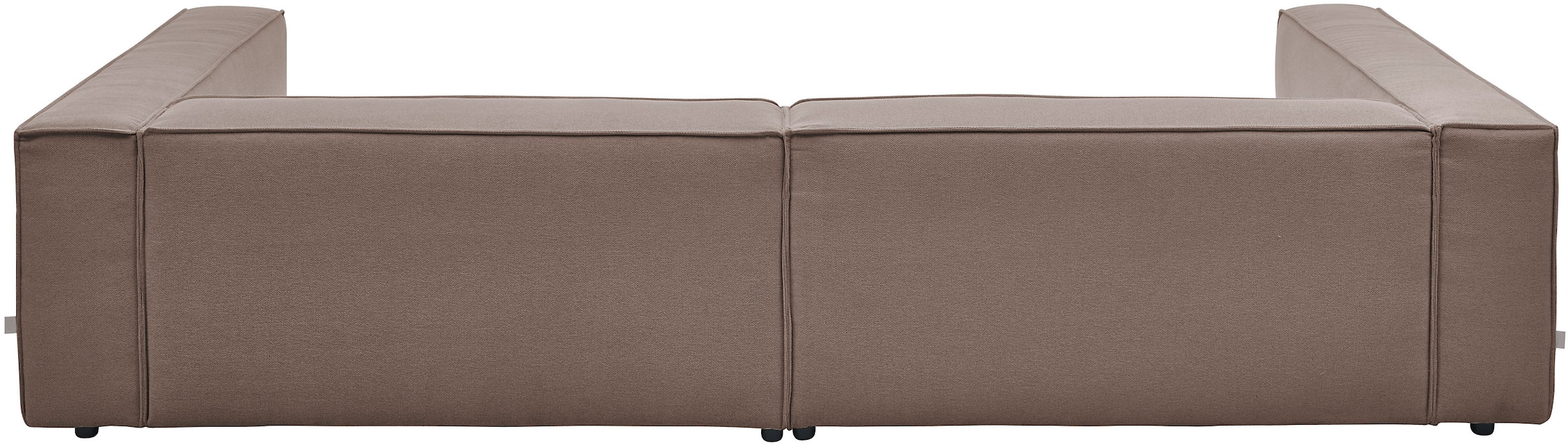 LeGer Home by Lena Gercke 3-Sitzer »PIARA, XXL Sofa mit Kedernaht, Big-Sofa in Cord oder Leinenoptik«, schwarze Füße, bequemer Sitzkomfort, extra tiefe Sitzfläche