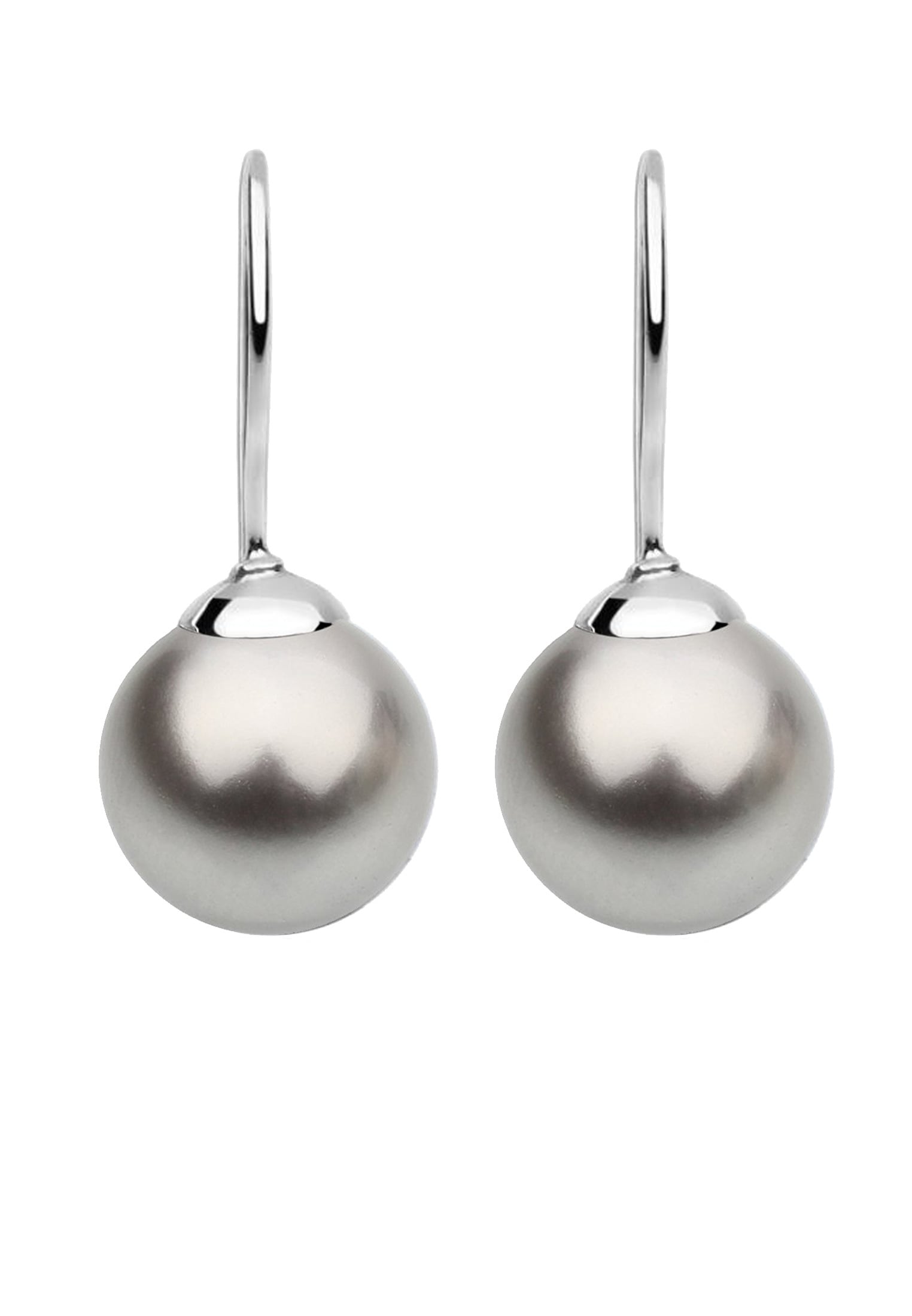 Nenalina Paar Ohrhänger »Ohrringe Hänger Basic Synthetische Perle 925 Silber«
