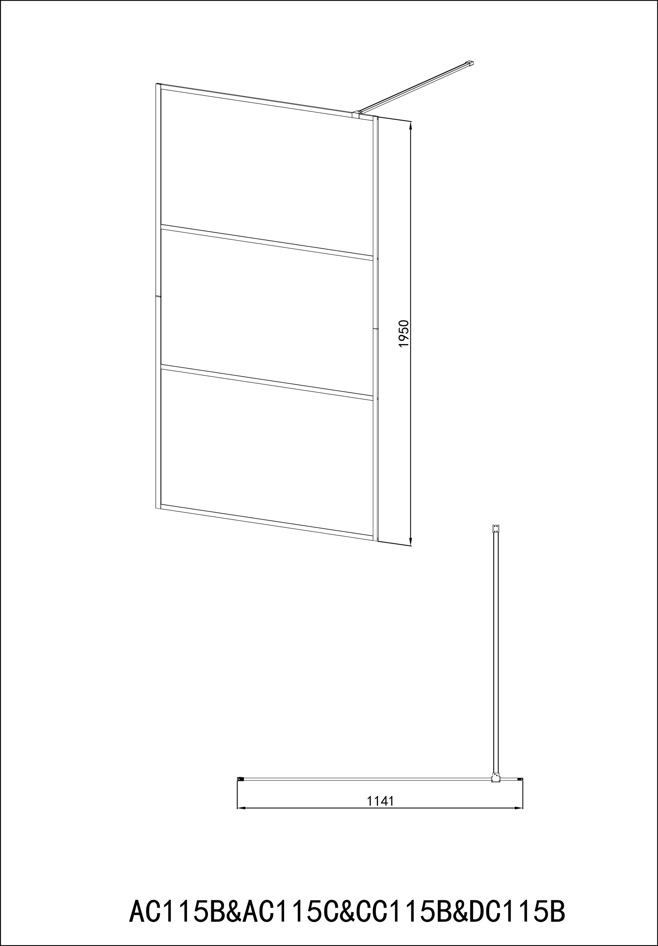 Sanotechnik Walk-in-Dusche »AC115C«